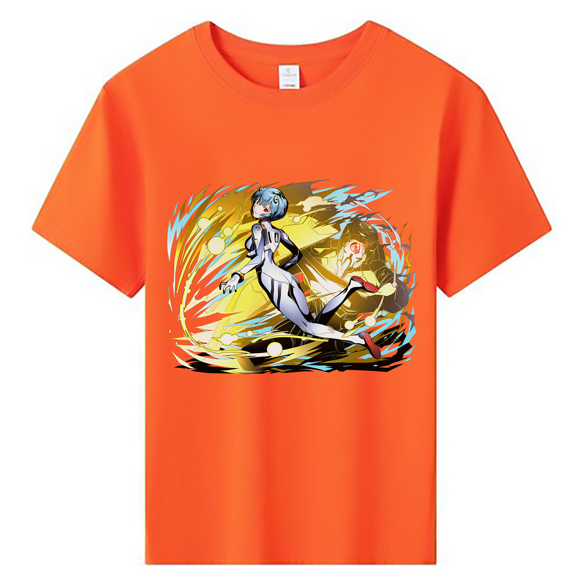 （画像用） EVA 新世紀エヴァンゲリオン 綿100％キッズTシャツ（フロントプリント）