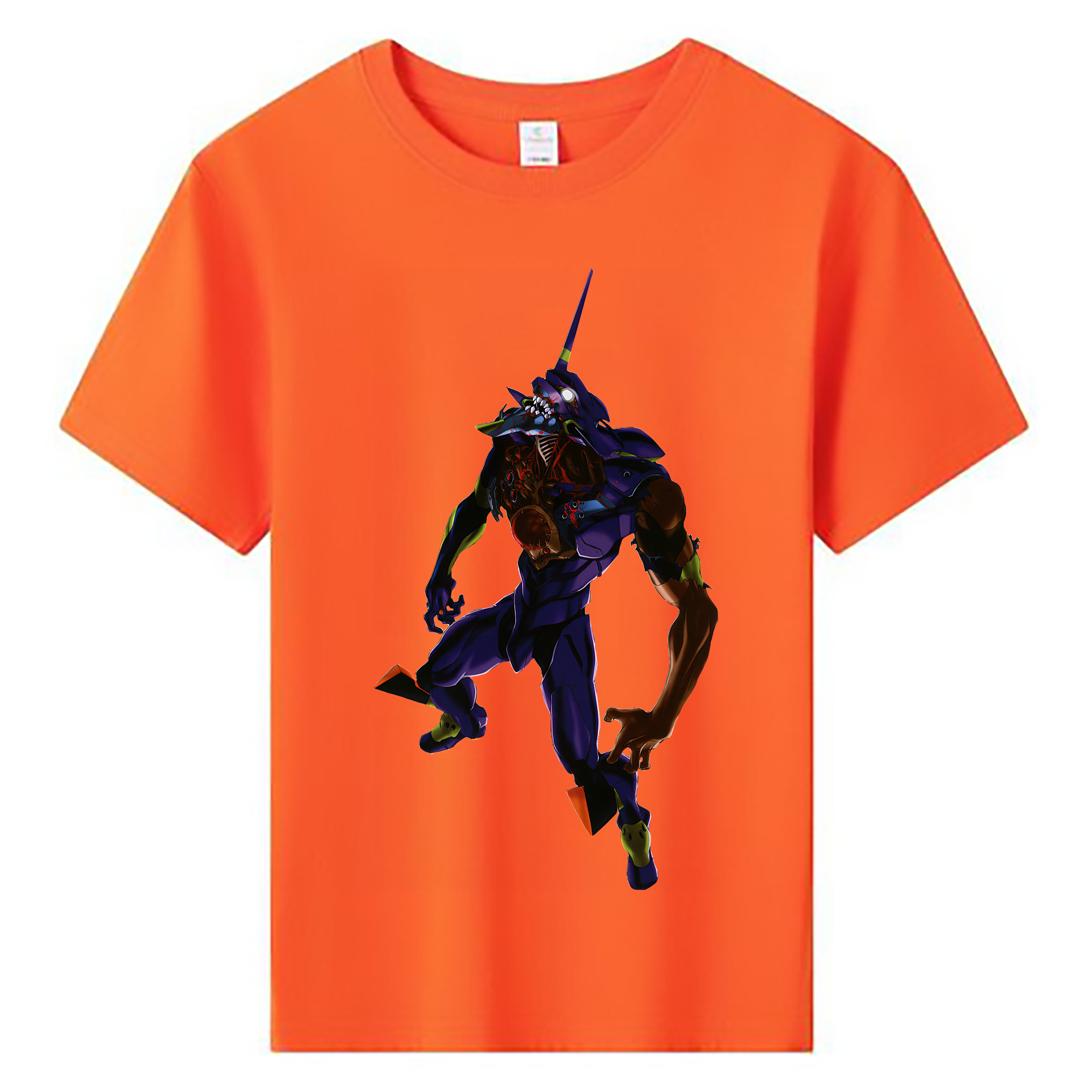 （画像用） EVA 新世紀エヴァンゲリオン 綿100％キッズTシャツ（フロントプリント）