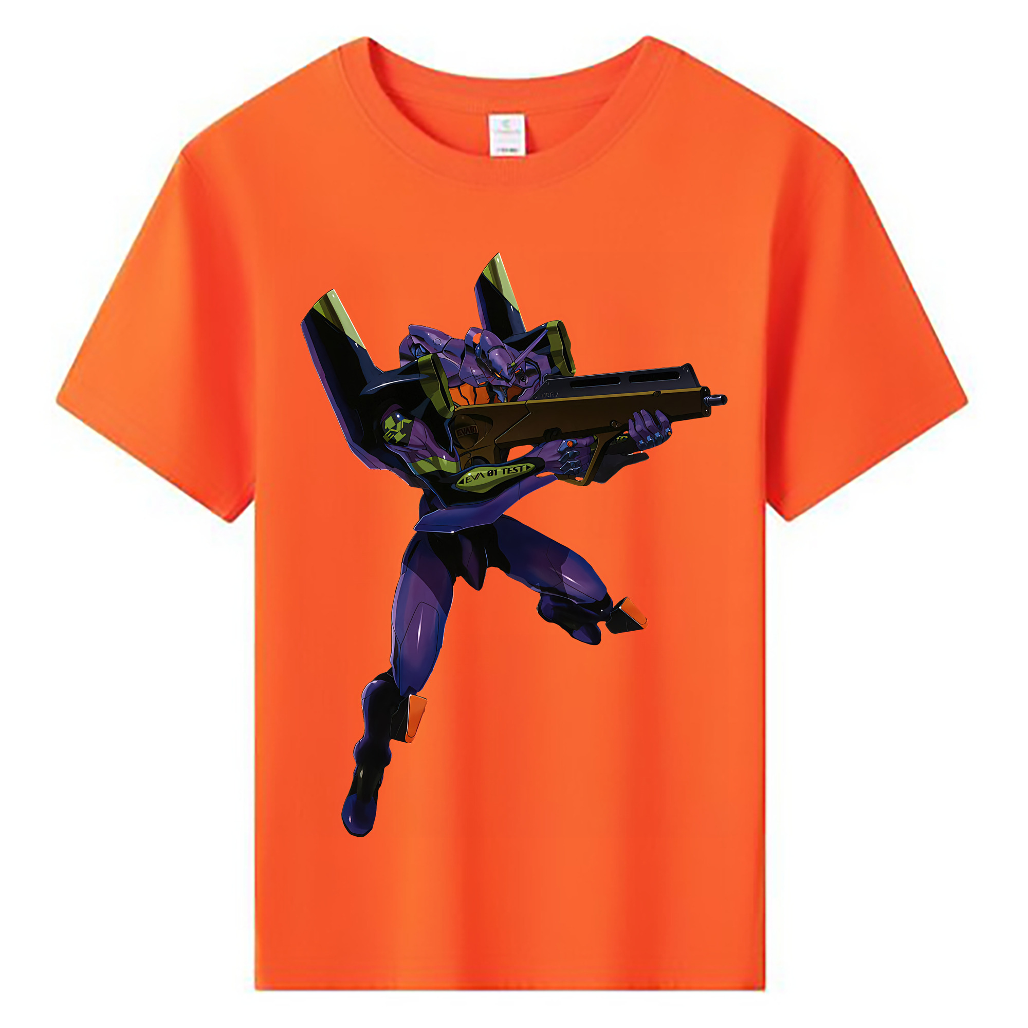（画像用） EVA 新世紀エヴァンゲリオン 綿100％キッズTシャツ（フロントプリント）