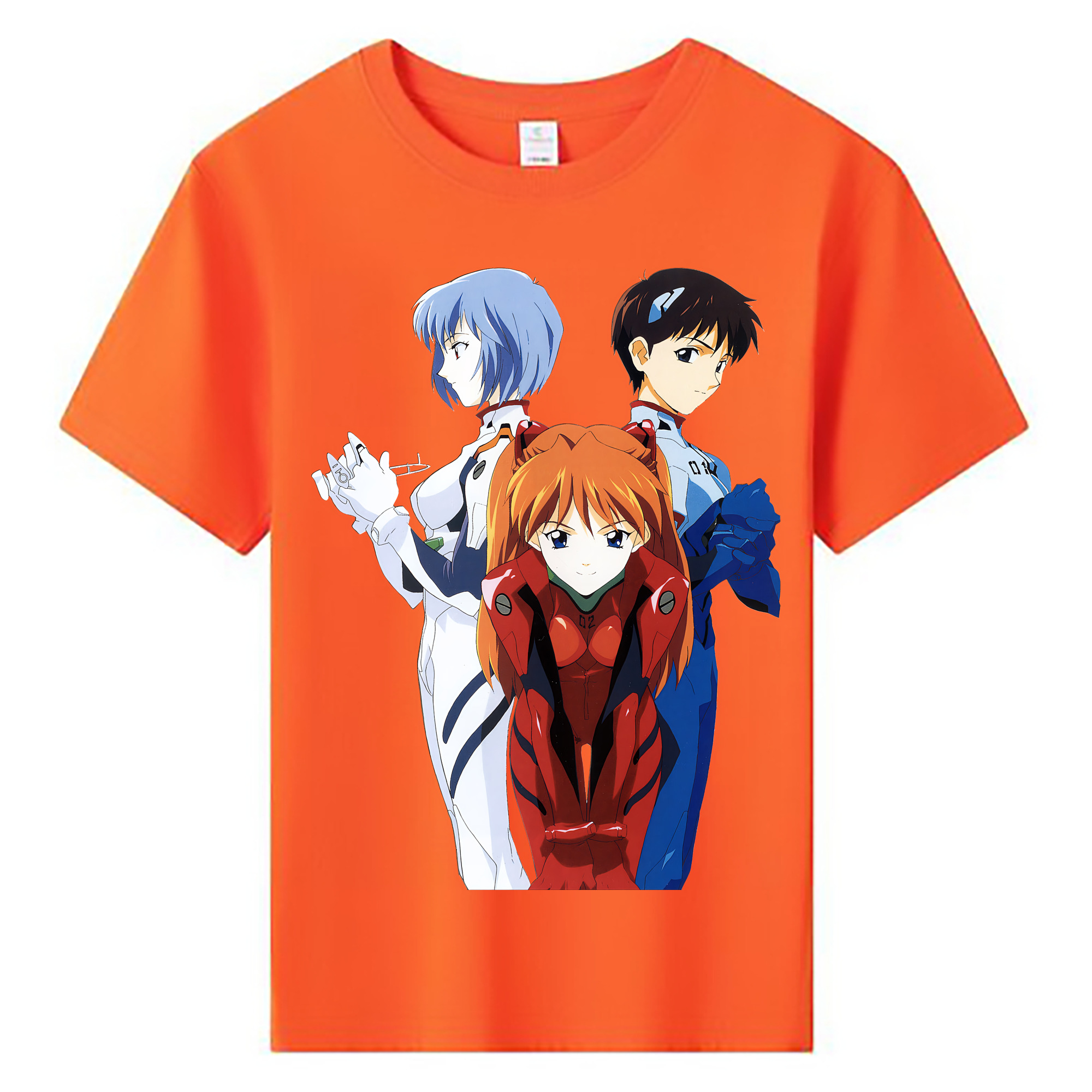（画像用） EVA 新世紀エヴァンゲリオン 綿100％キッズTシャツ（フロントプリント）