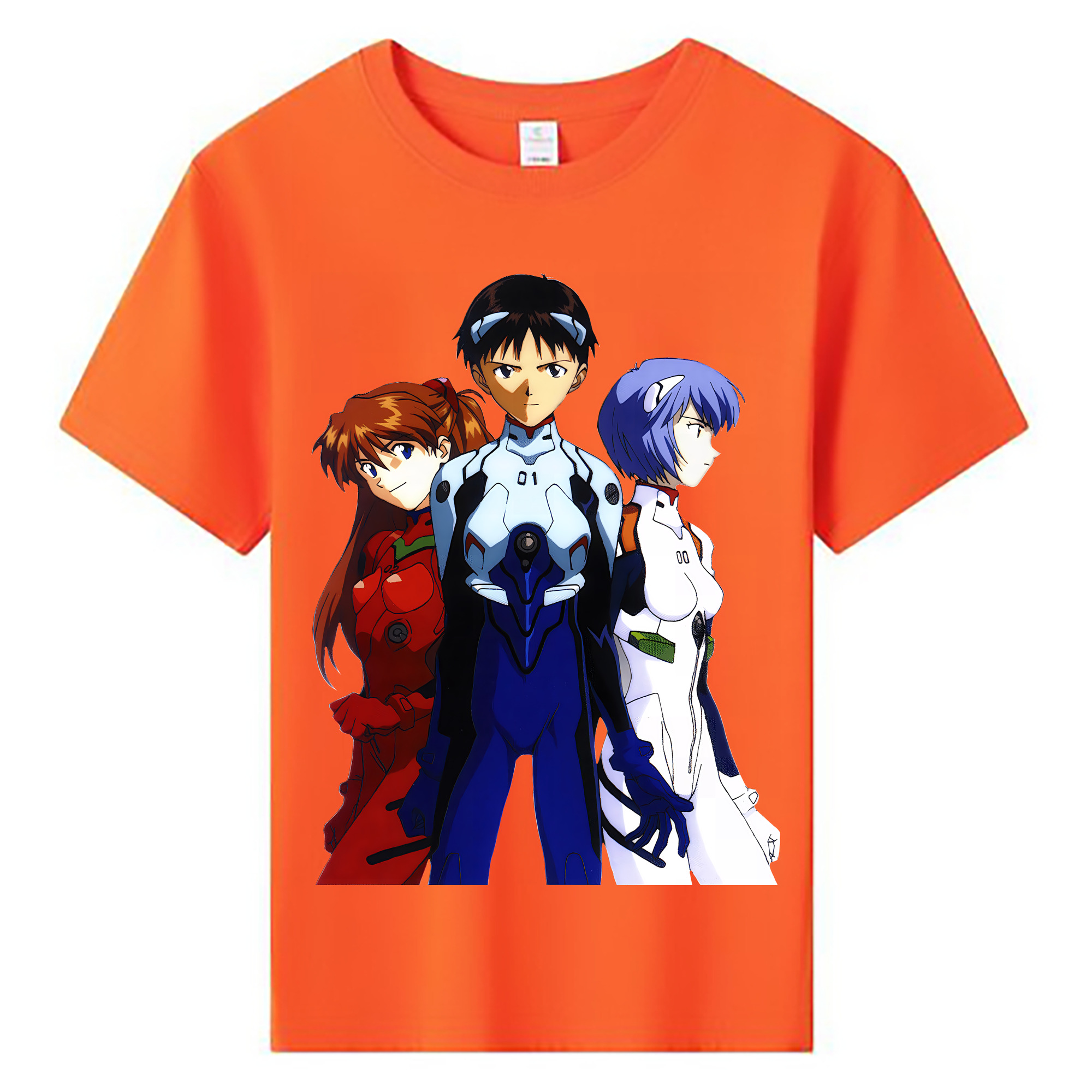 （画像用） EVA 新世紀エヴァンゲリオン 綿100％キッズTシャツ（フロントプリント）