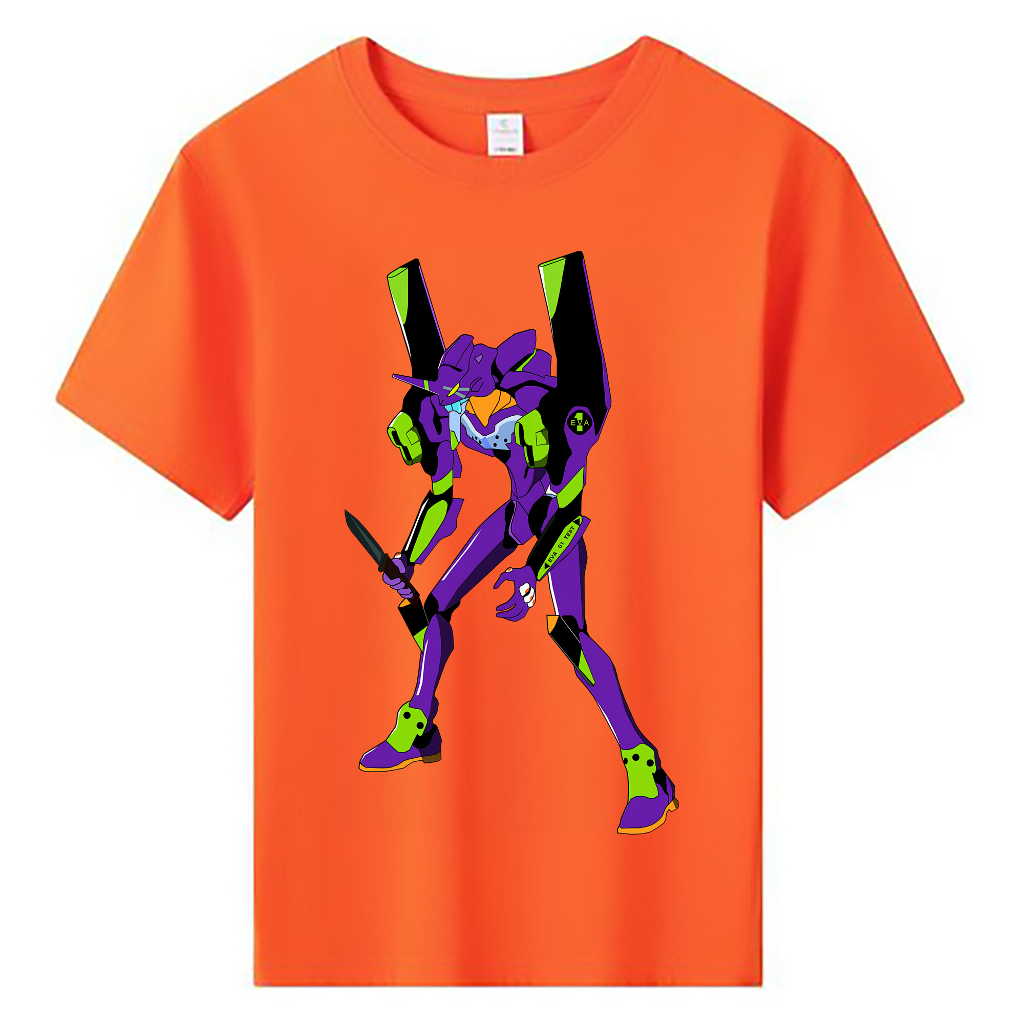 （画像用） EVA 新世紀エヴァンゲリオン 綿100％キッズTシャツ（フロントプリント）