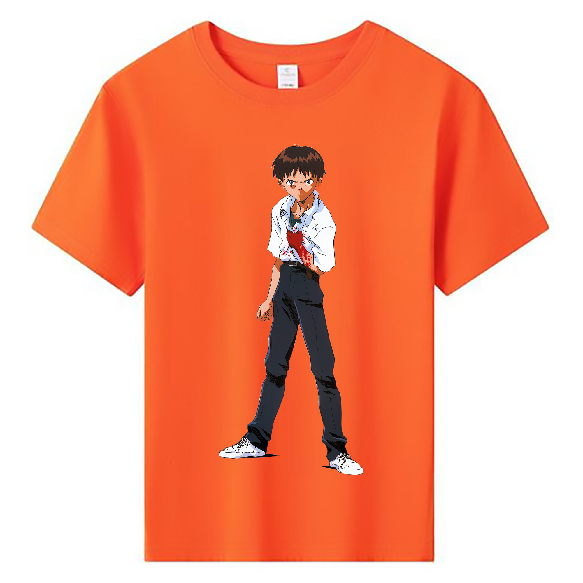 （画像用） EVA 新世紀エヴァンゲリオン 綿100％キッズTシャツ（フロントプリント）