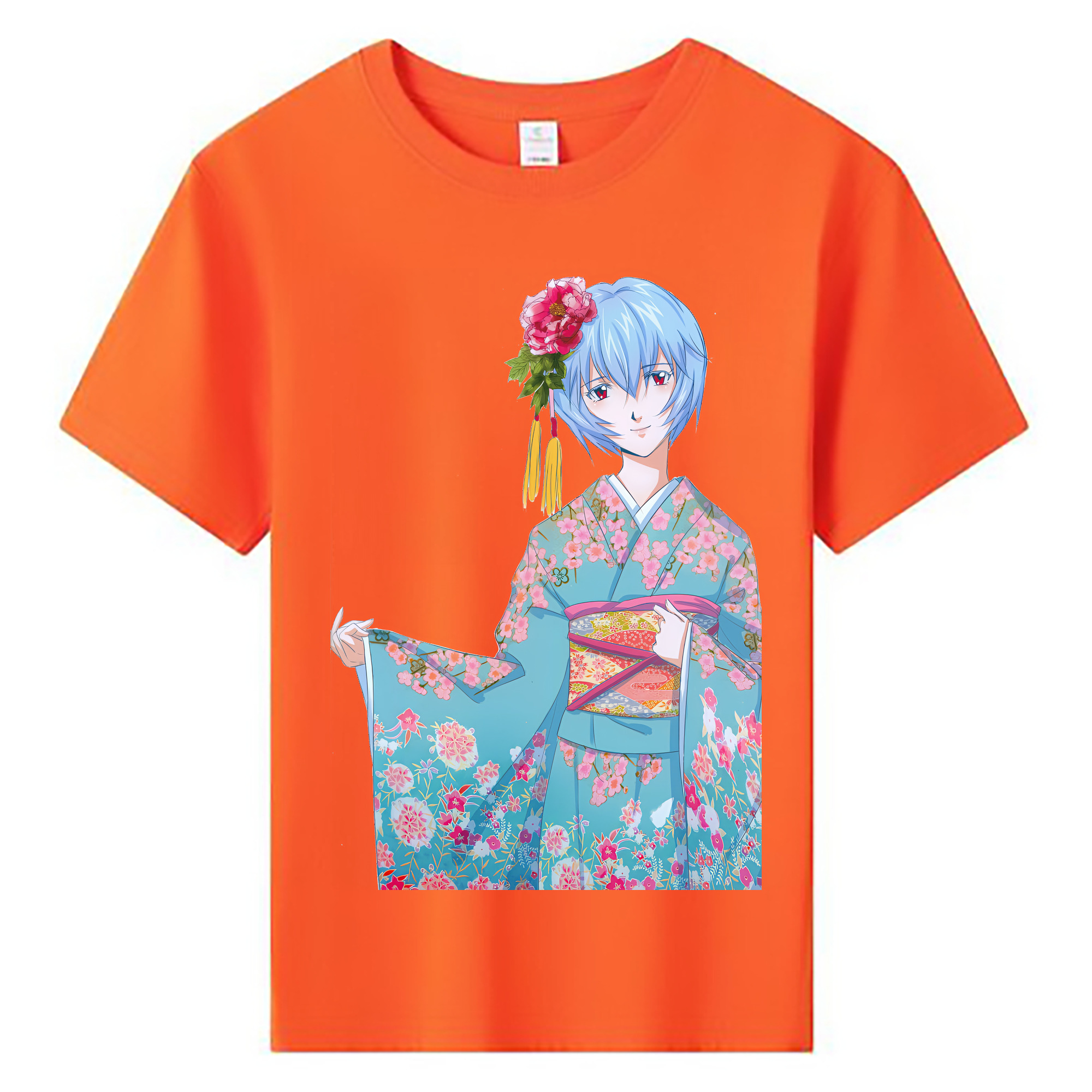 （画像用） EVA 新世紀エヴァンゲリオン 綿100％キッズTシャツ（フロントプリント）
