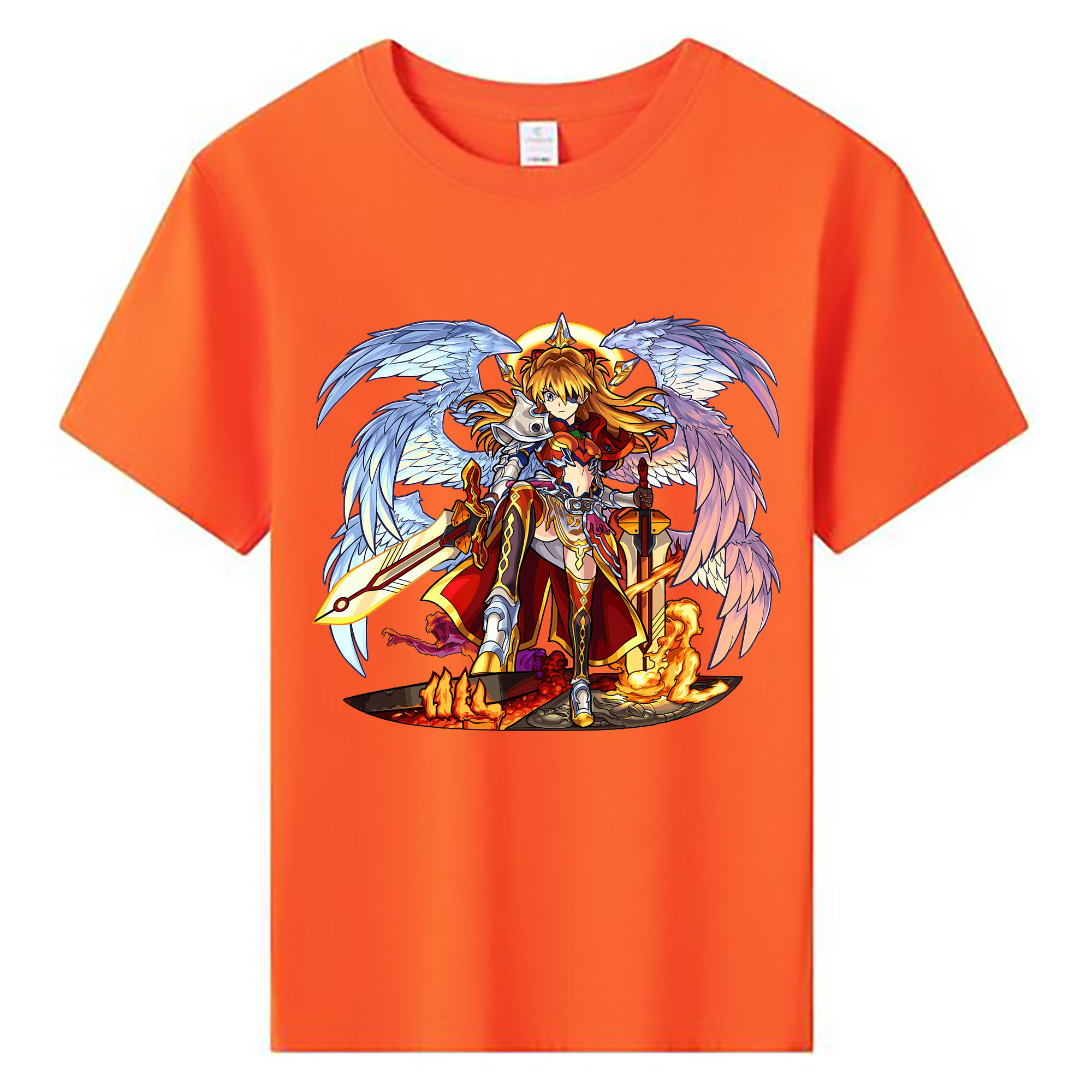 （画像用） EVA 新世紀エヴァンゲリオン 綿100％キッズTシャツ（フロントプリント）