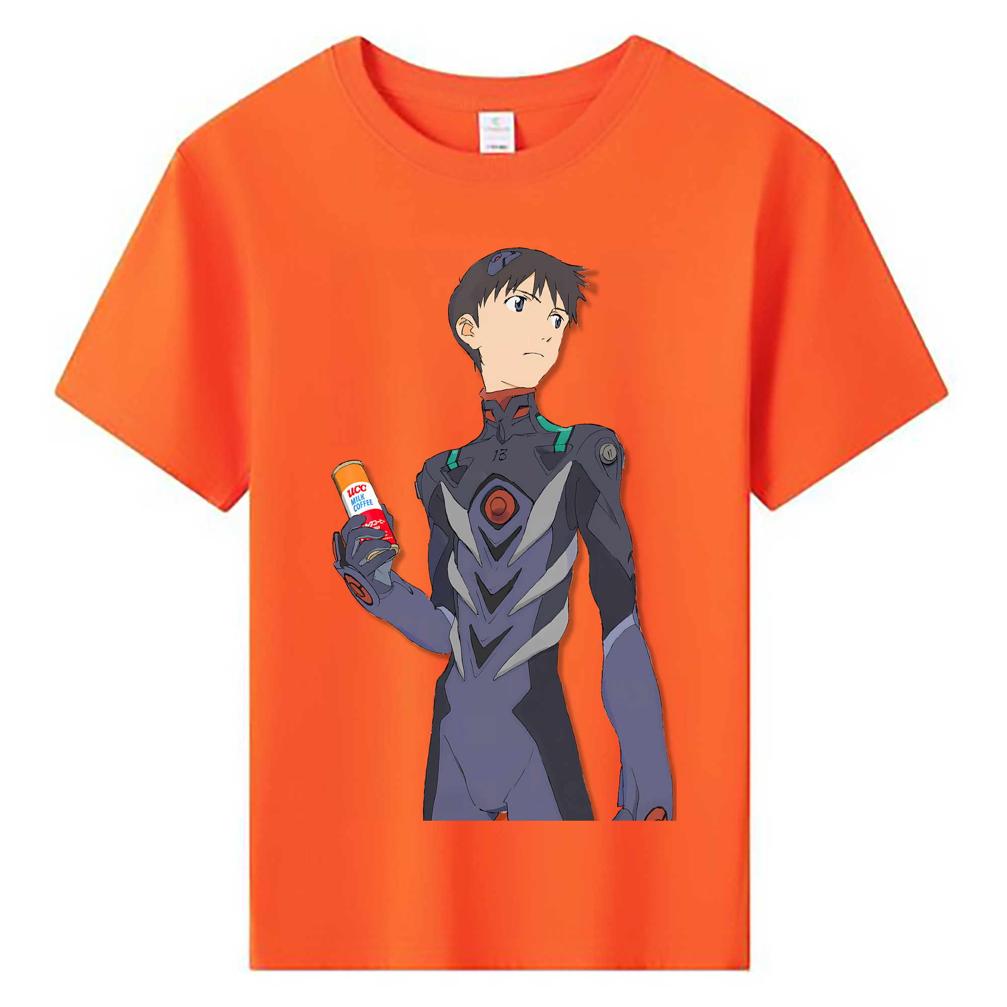 （画像用） EVA 新世紀エヴァンゲリオン 綿100％キッズTシャツ（フロントプリント）