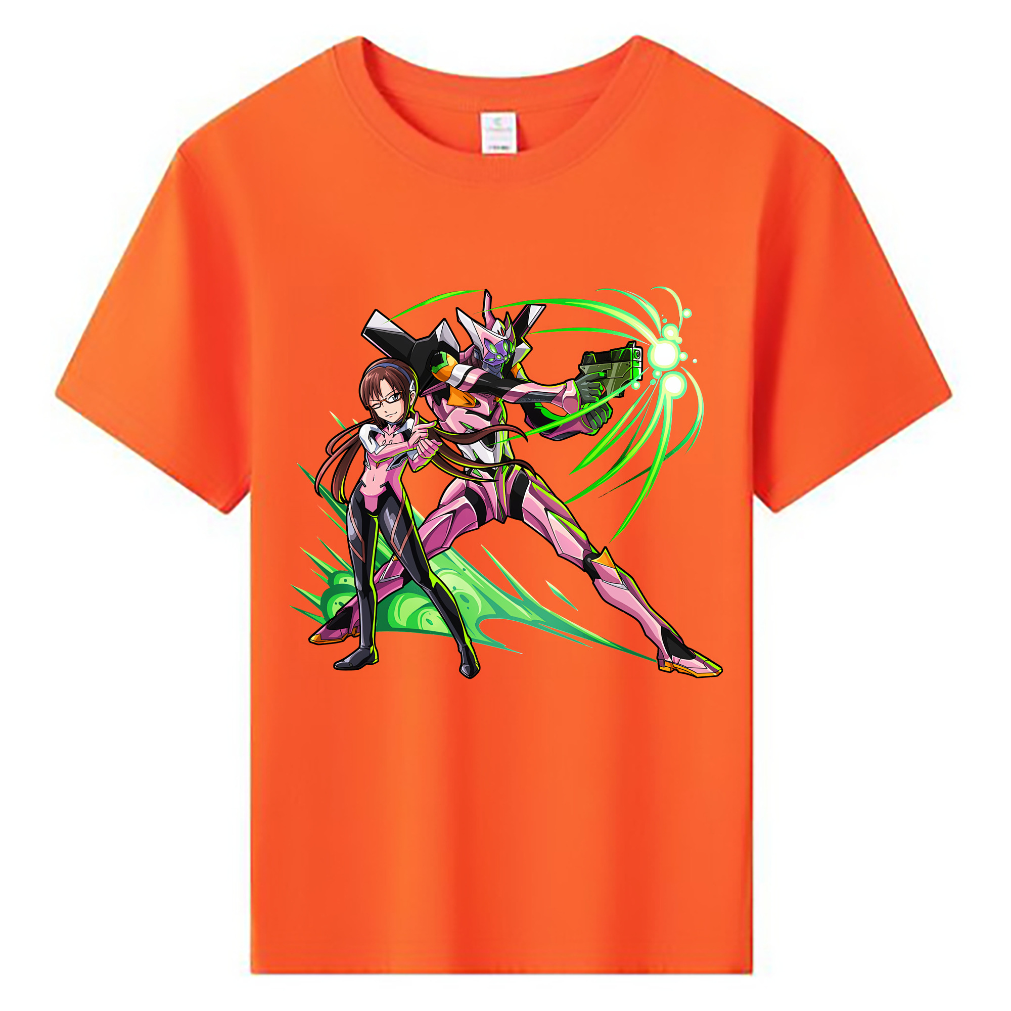 （画像用） EVA 新世紀エヴァンゲリオン 綿100％キッズTシャツ（フロントプリント）