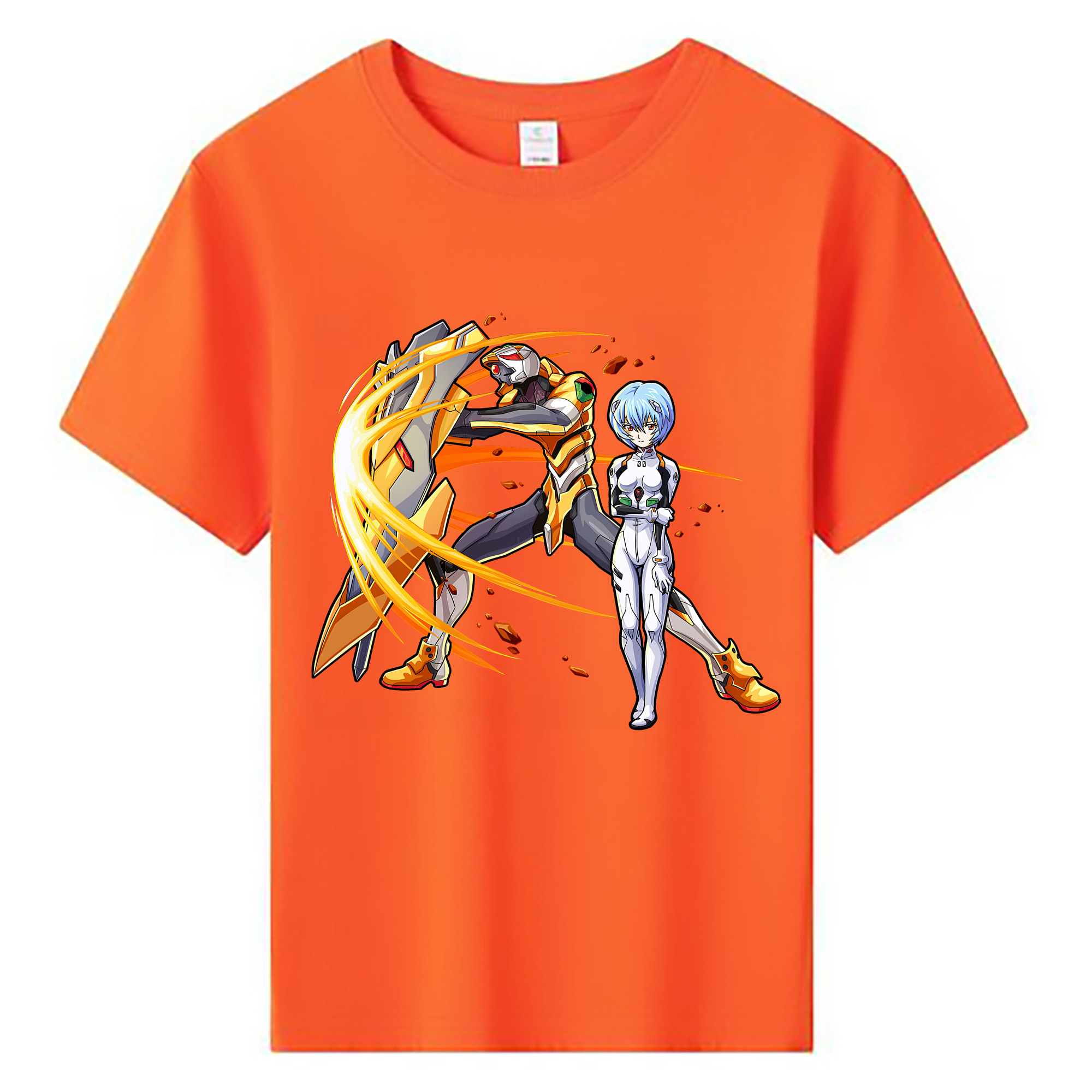 （画像用） EVA 新世紀エヴァンゲリオン 綿100％キッズTシャツ（フロントプリント）