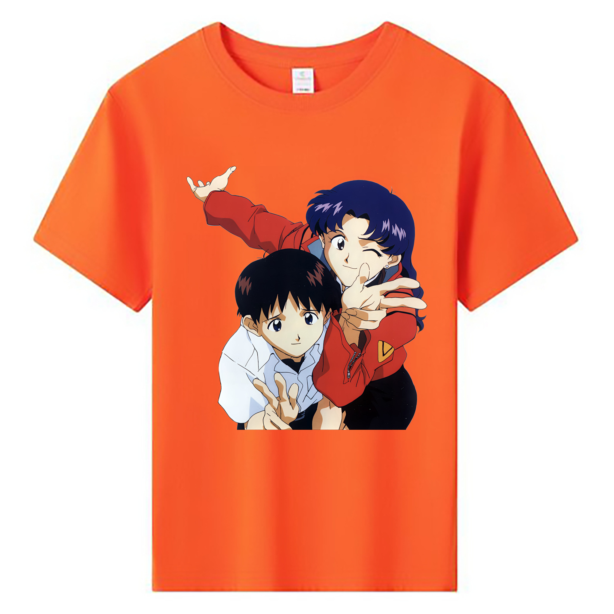 （画像用） EVA 新世紀エヴァンゲリオン 綿100％キッズTシャツ（フロントプリント）