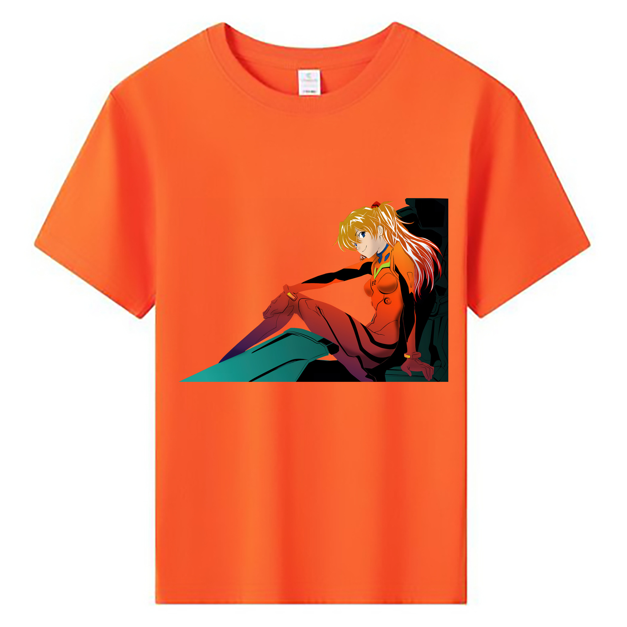 （画像用） EVA 新世紀エヴァンゲリオン 綿100％キッズTシャツ（フロントプリント）