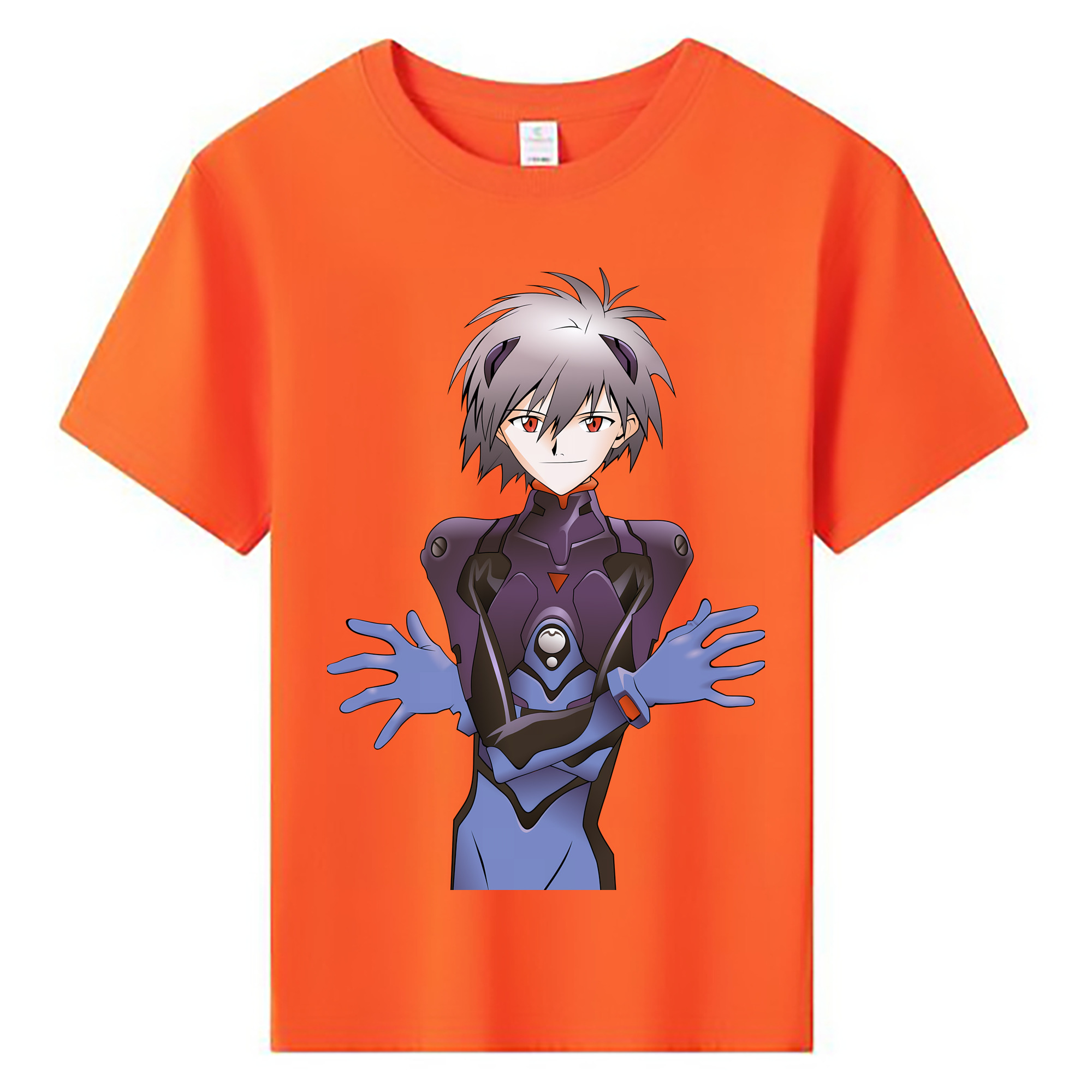 （画像用） EVA 新世紀エヴァンゲリオン 綿100％キッズTシャツ（フロントプリント）