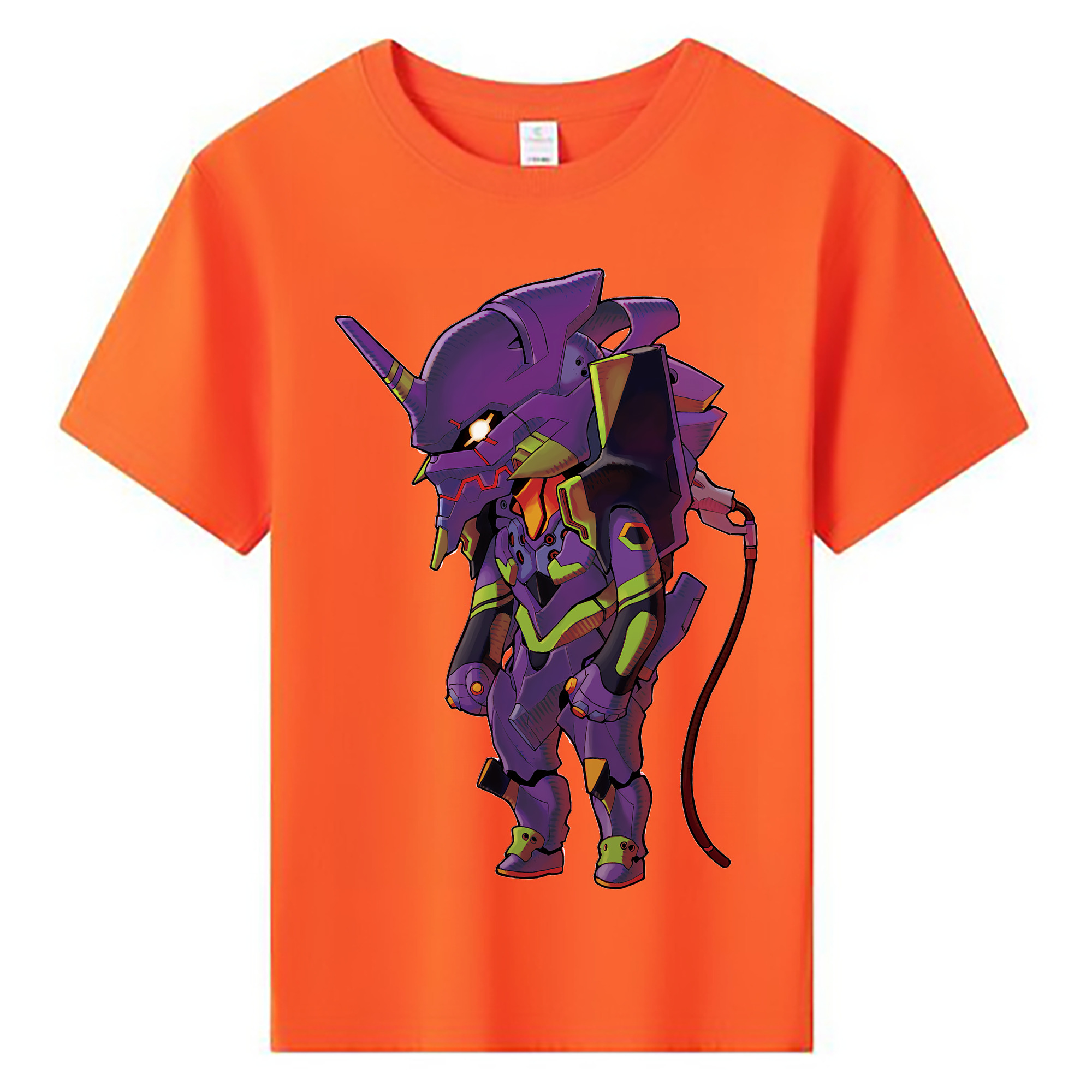 （画像用） EVA 新世紀エヴァンゲリオン 綿100％キッズTシャツ（フロントプリント）