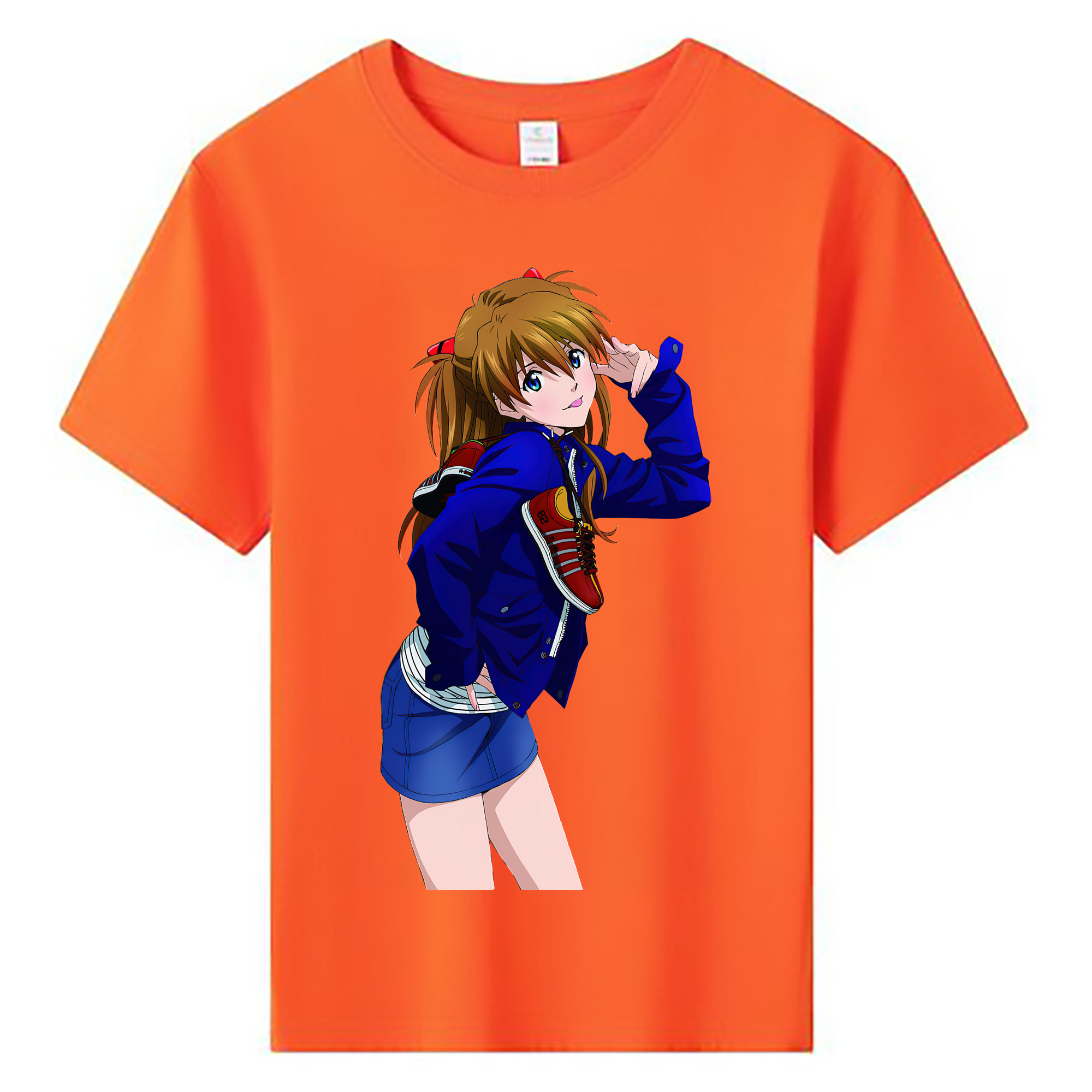 （画像用） EVA 新世紀エヴァンゲリオン 綿100％キッズTシャツ（フロントプリント）