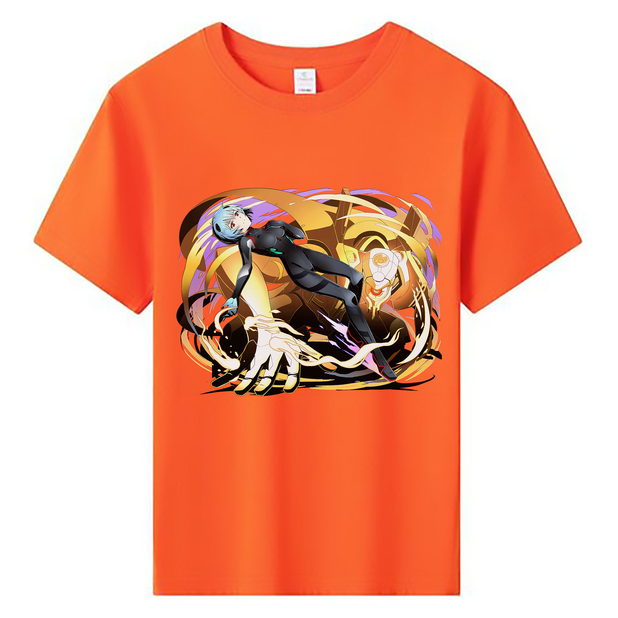 （画像用） EVA 新世紀エヴァンゲリオン 綿100％キッズTシャツ（フロントプリント）