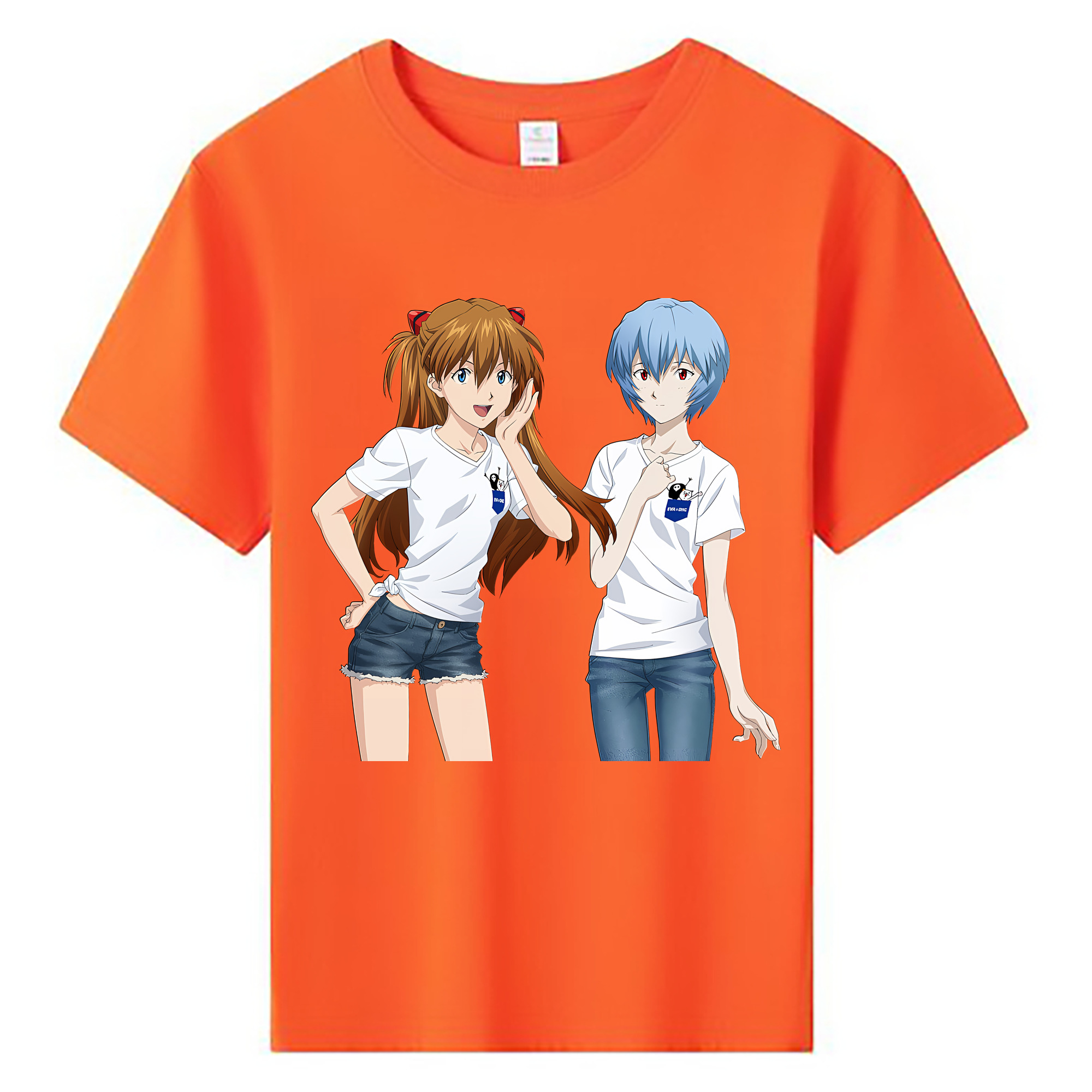 （画像用） EVA 新世紀エヴァンゲリオン 綿100％キッズTシャツ（フロントプリント）