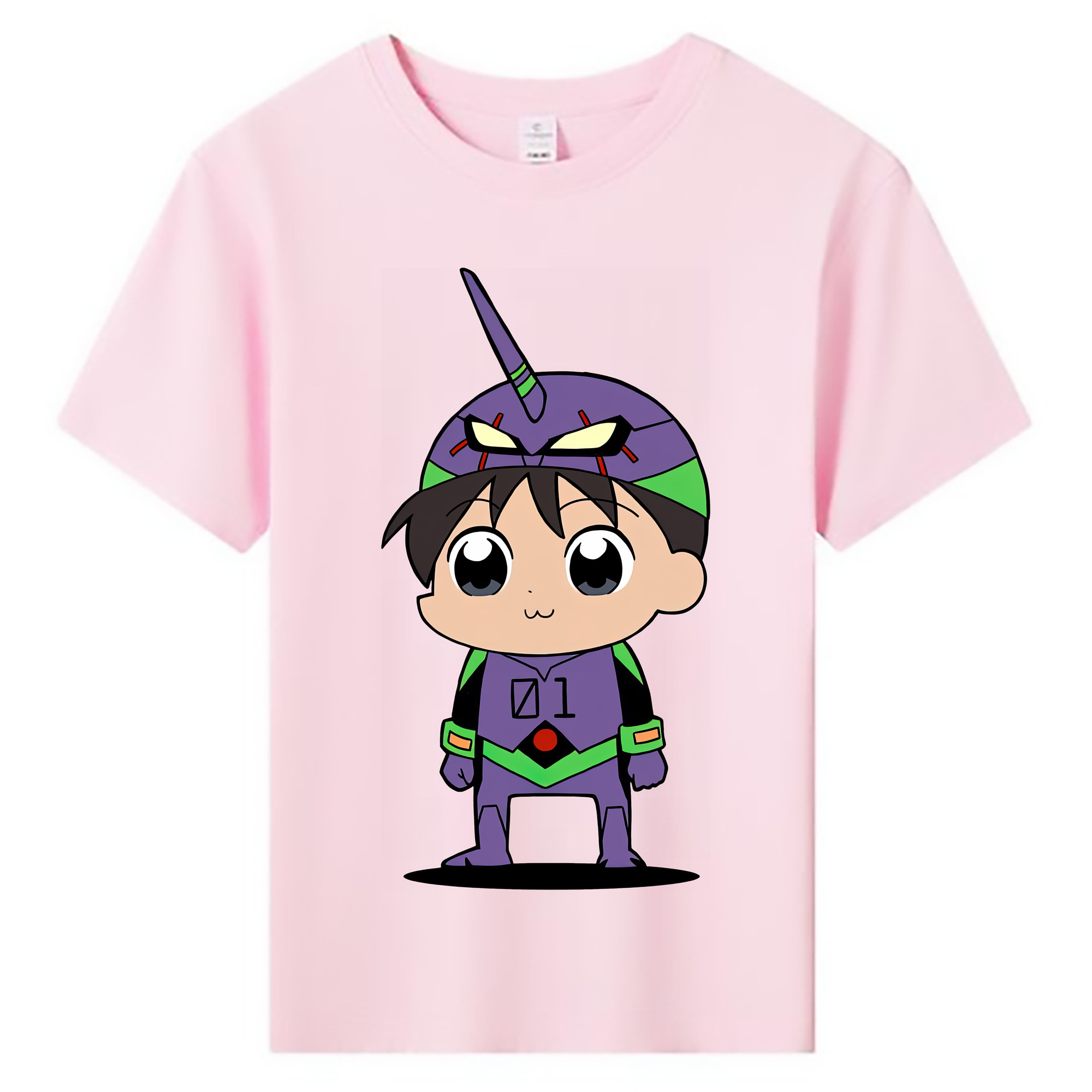 （画像用） EVA 新世紀エヴァンゲリオン 綿100％キッズTシャツ（フロントプリント）