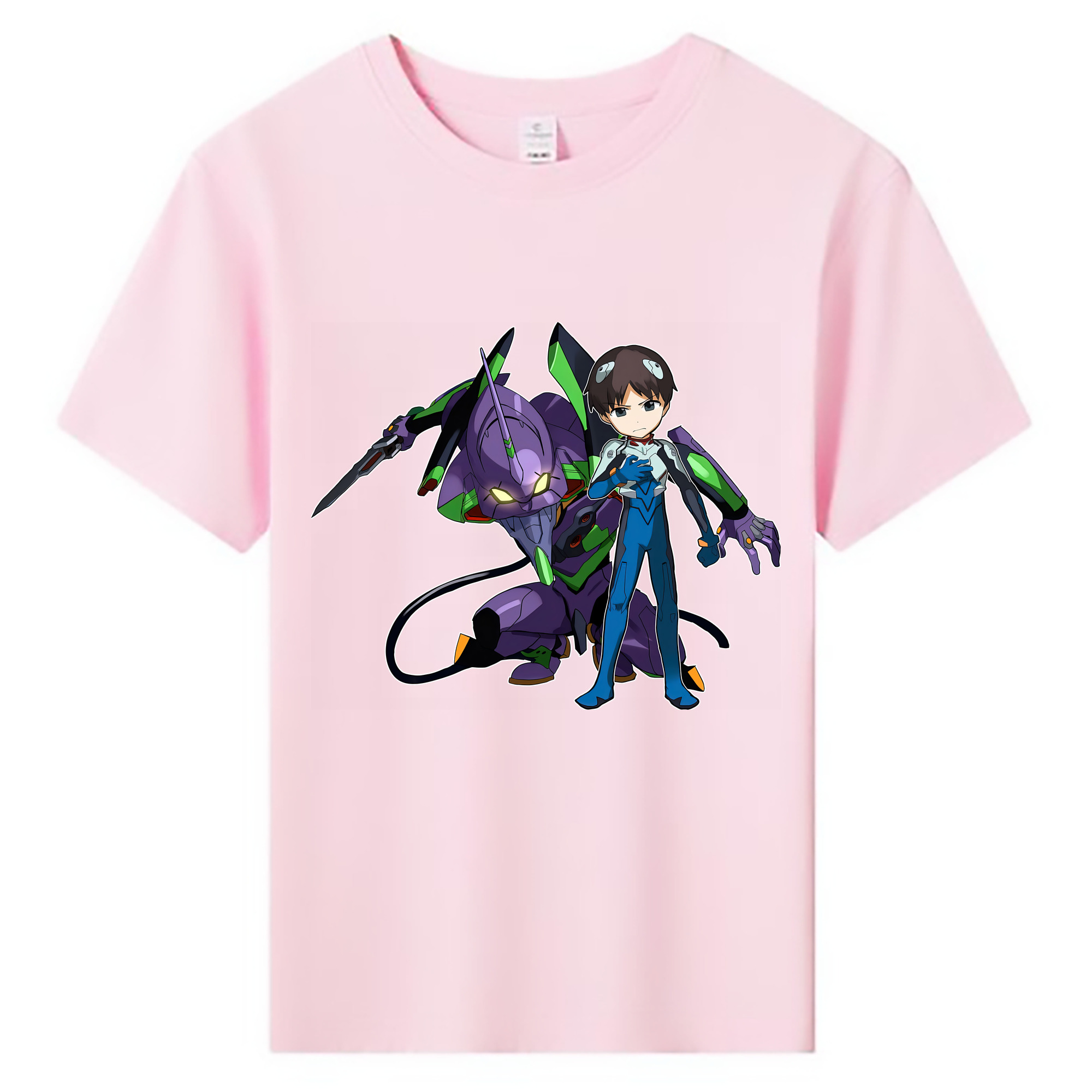 （画像用） EVA 新世紀エヴァンゲリオン 綿100％キッズTシャツ（フロントプリント）