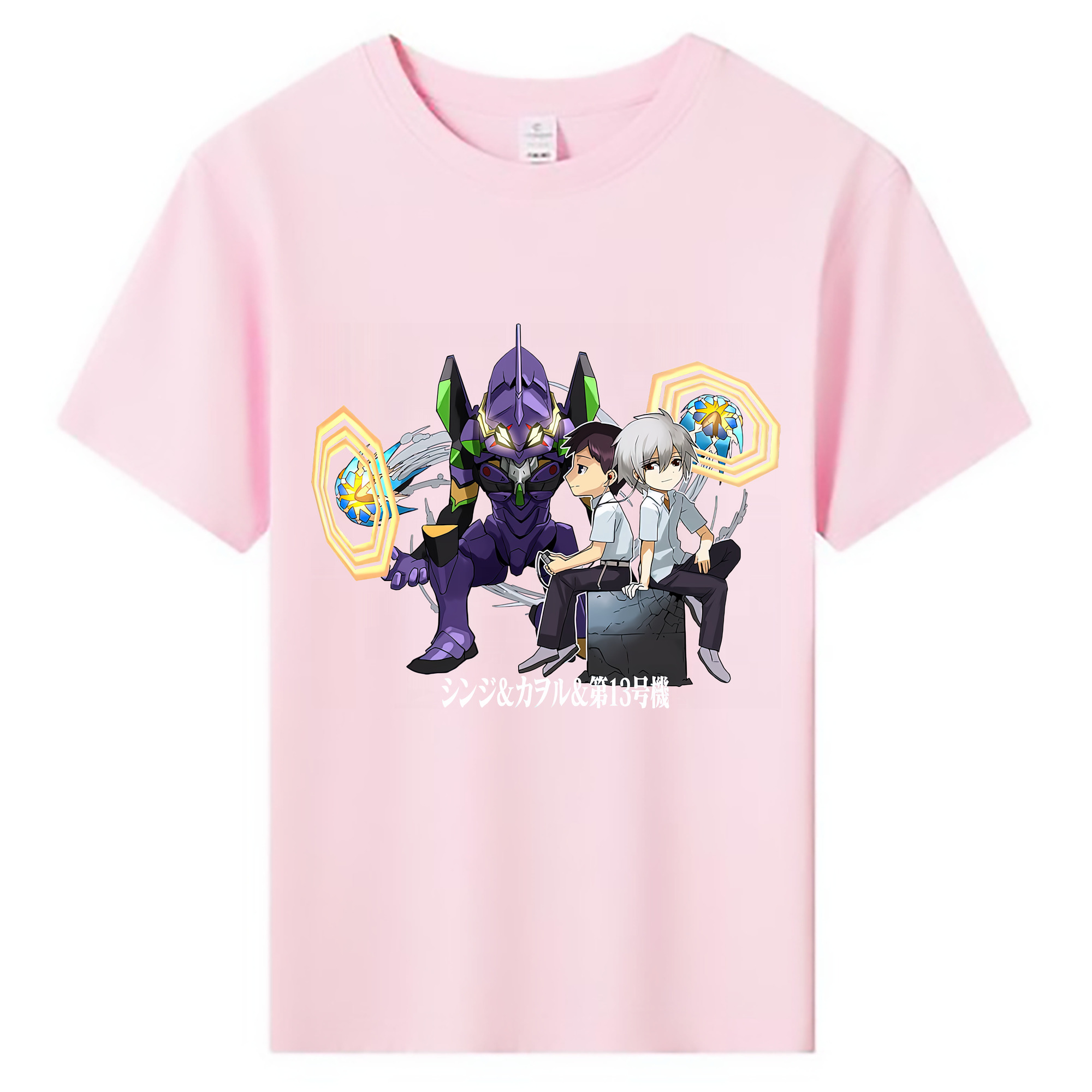 （画像用） EVA 新世紀エヴァンゲリオン 綿100％キッズTシャツ（フロントプリント）