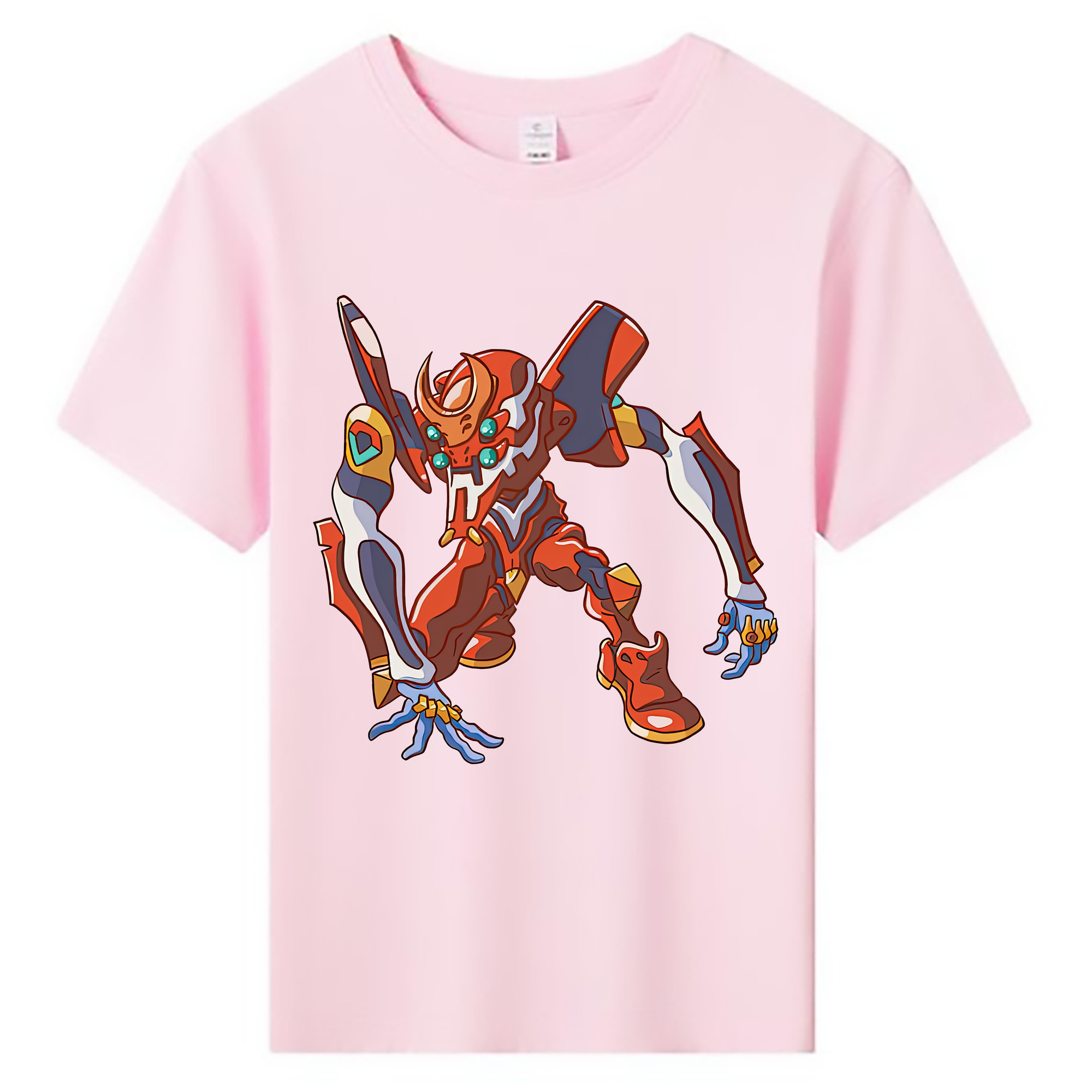 （画像用） EVA 新世紀エヴァンゲリオン 綿100％キッズTシャツ（フロントプリント）