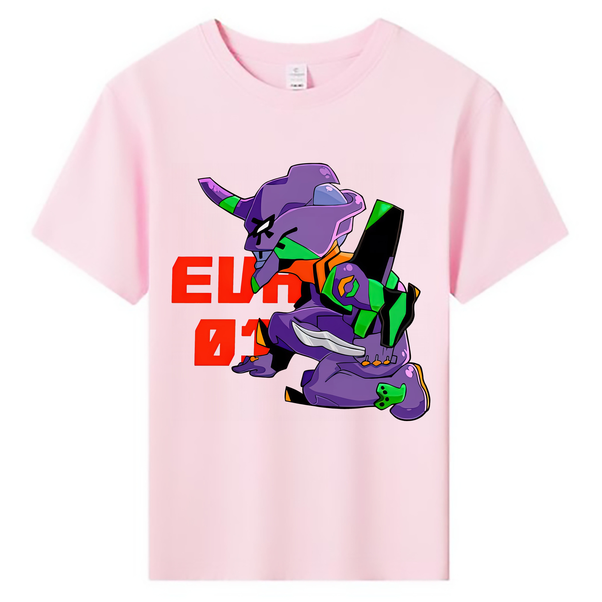 （画像用） EVA 新世紀エヴァンゲリオン 綿100％キッズTシャツ（フロントプリント）