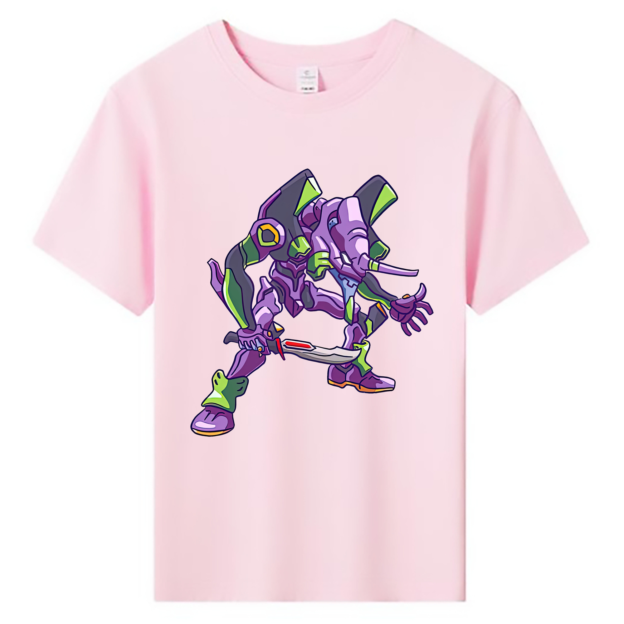 （画像用） EVA 新世紀エヴァンゲリオン 綿100％キッズTシャツ（フロントプリント）