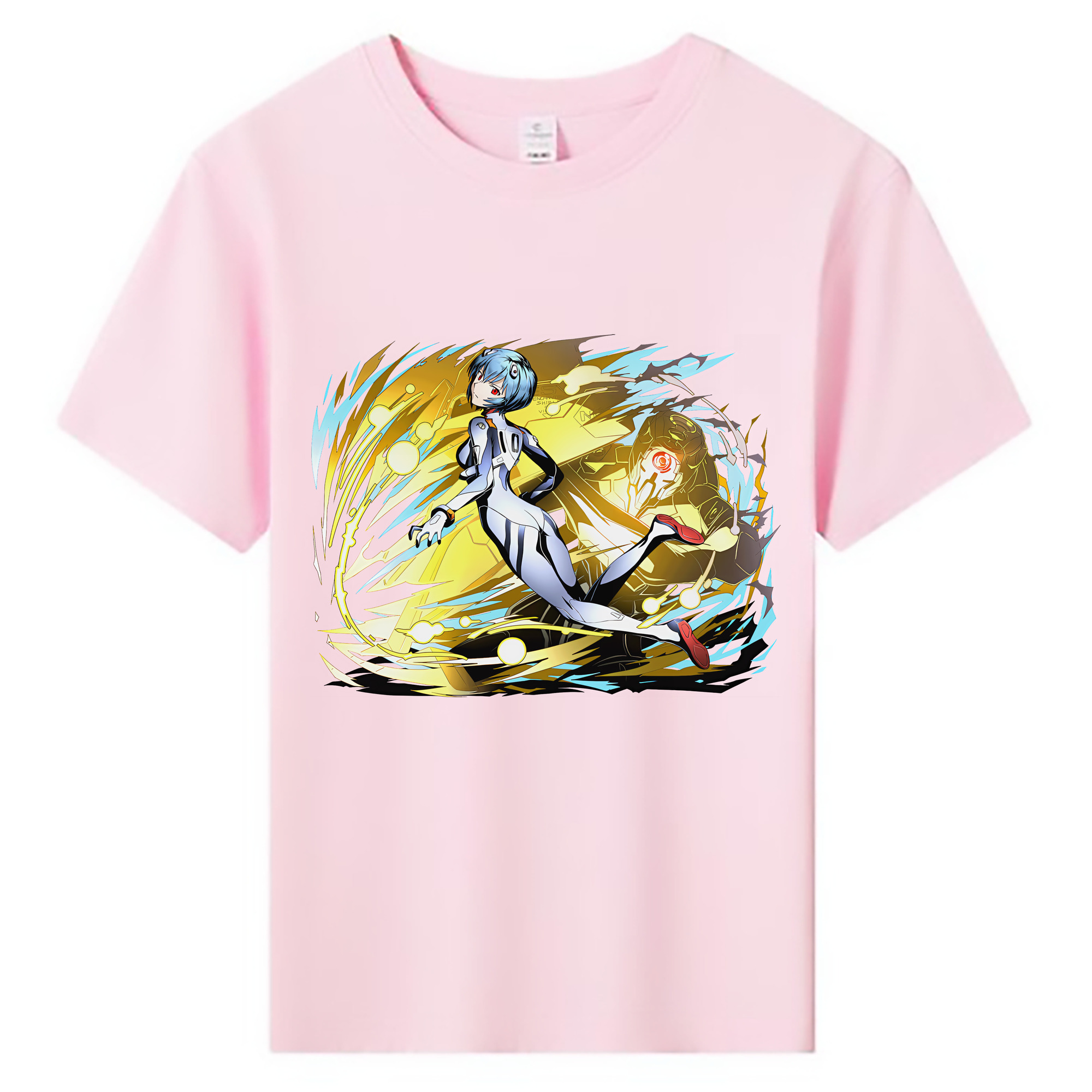 （画像用） EVA 新世紀エヴァンゲリオン 綿100％キッズTシャツ（フロントプリント）