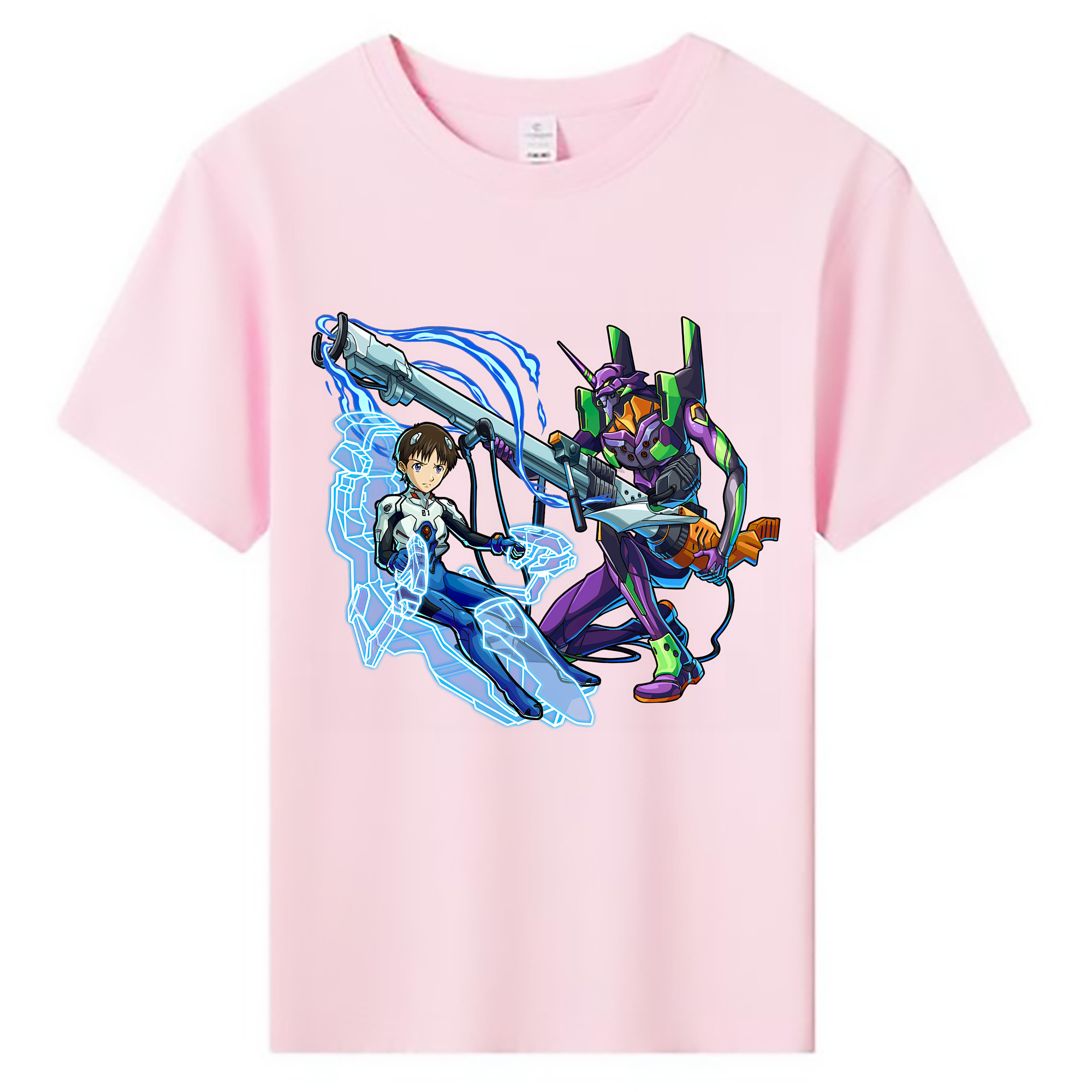 （画像用） EVA 新世紀エヴァンゲリオン 綿100％キッズTシャツ（フロントプリント）