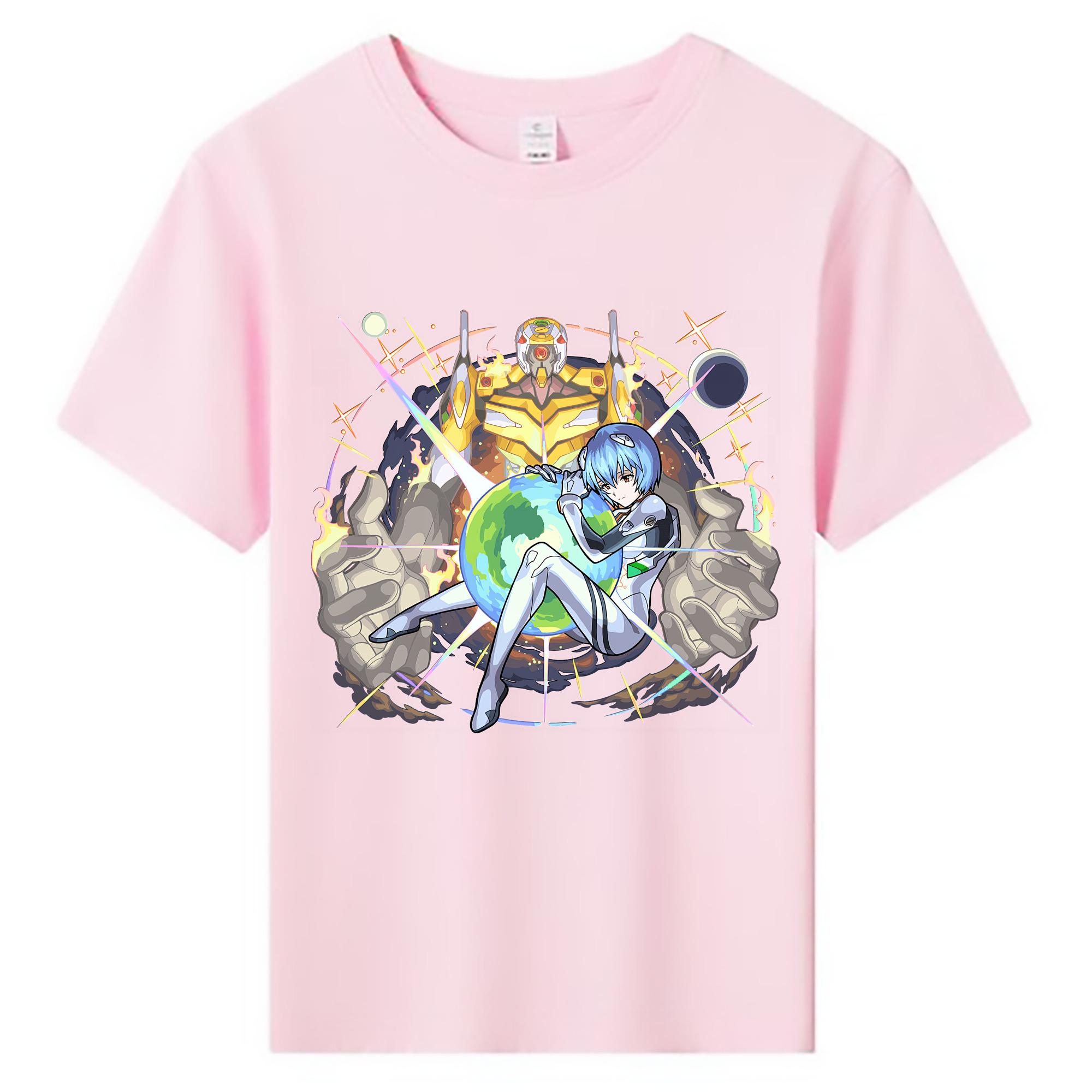 （画像用） EVA 新世紀エヴァンゲリオン 綿100％キッズTシャツ（フロントプリント）