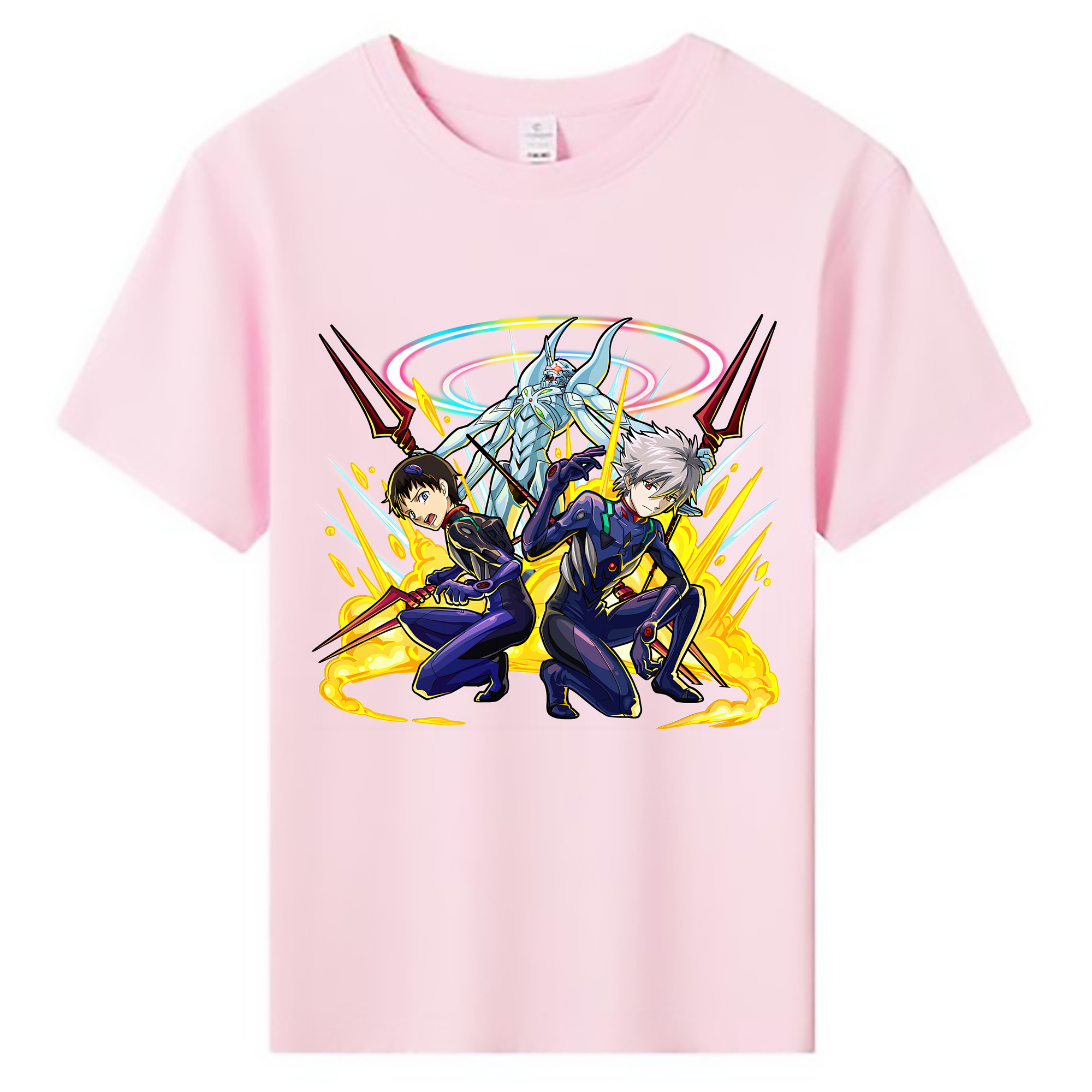 （画像用） EVA 新世紀エヴァンゲリオン 綿100％キッズTシャツ（フロントプリント）
