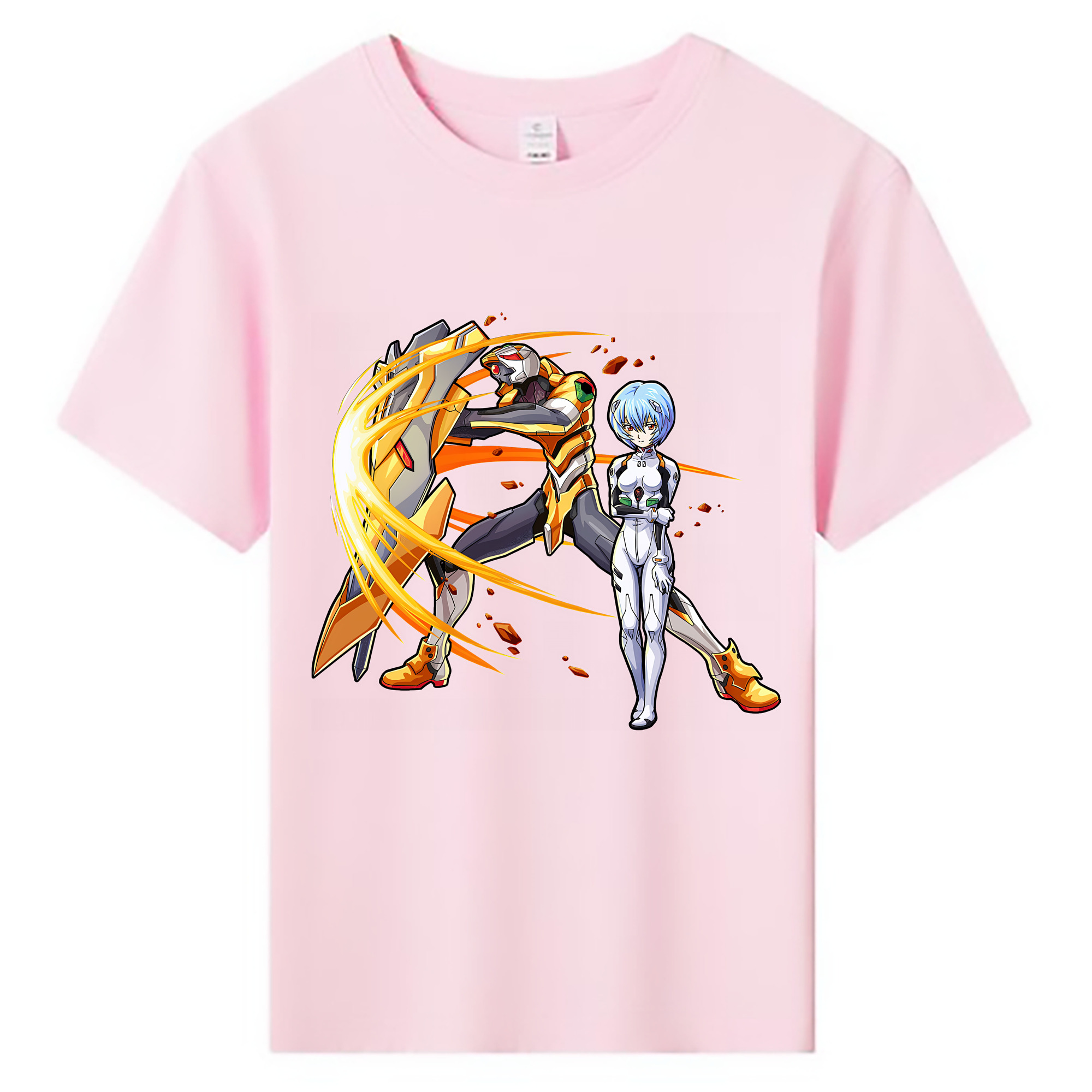 （画像用） EVA 新世紀エヴァンゲリオン 綿100％キッズTシャツ（フロントプリント）