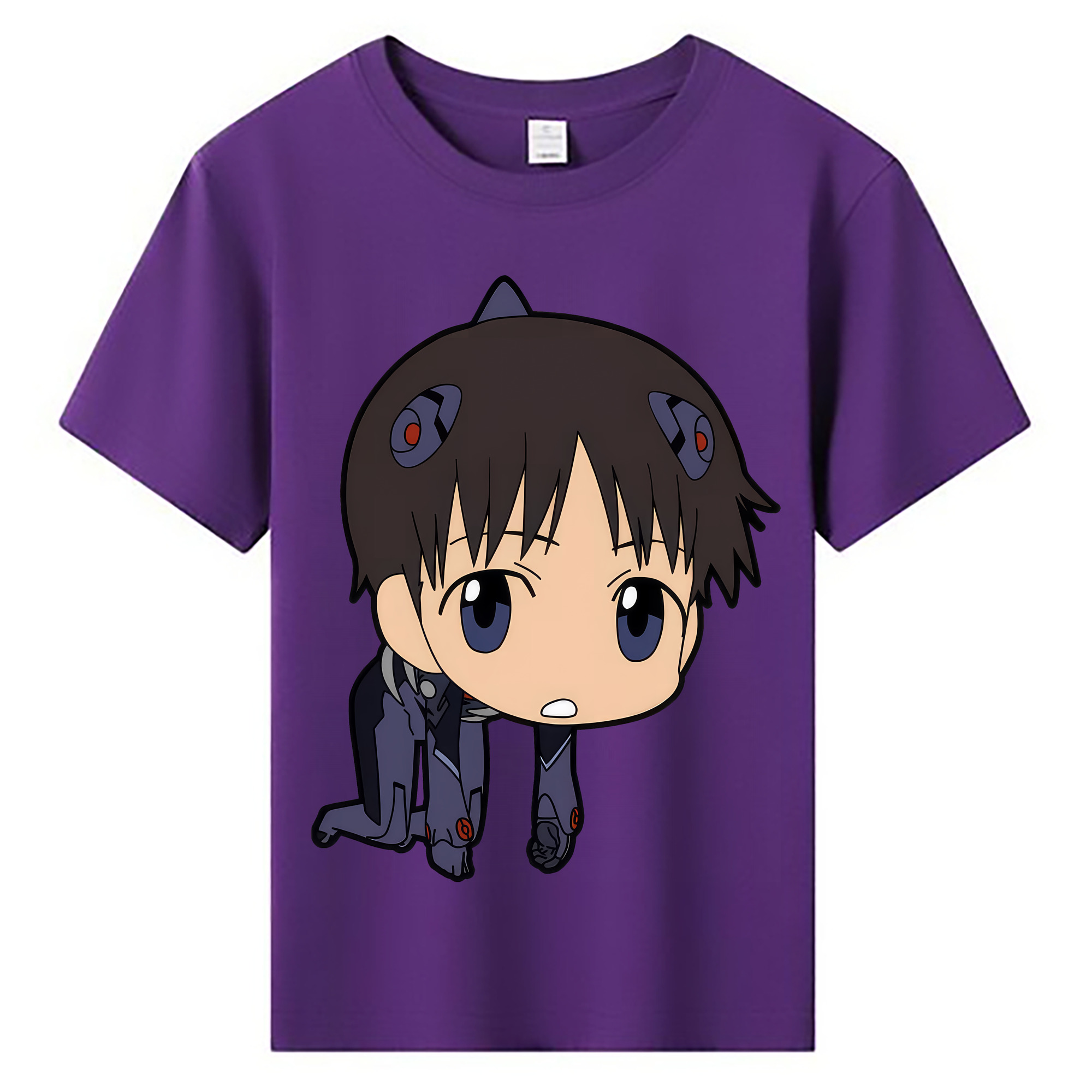 （画像用） EVA 新世紀エヴァンゲリオン 綿100％キッズTシャツ（フロントプリント）