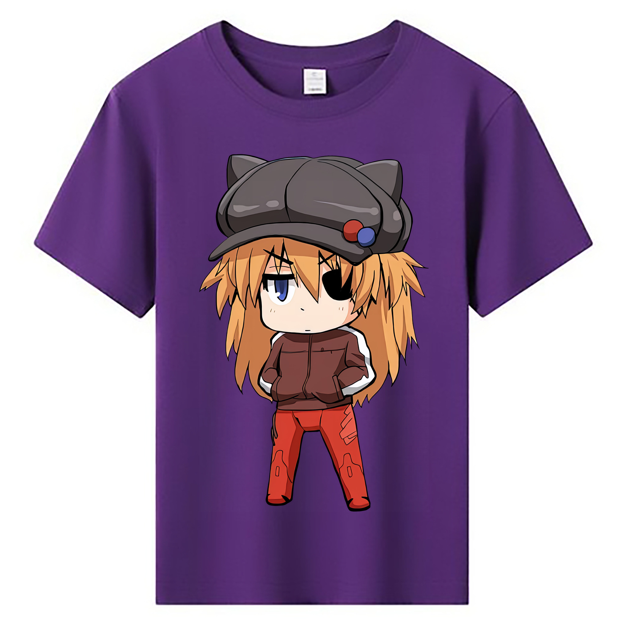 （画像用） EVA 新世紀エヴァンゲリオン 綿100％キッズTシャツ（フロントプリント）