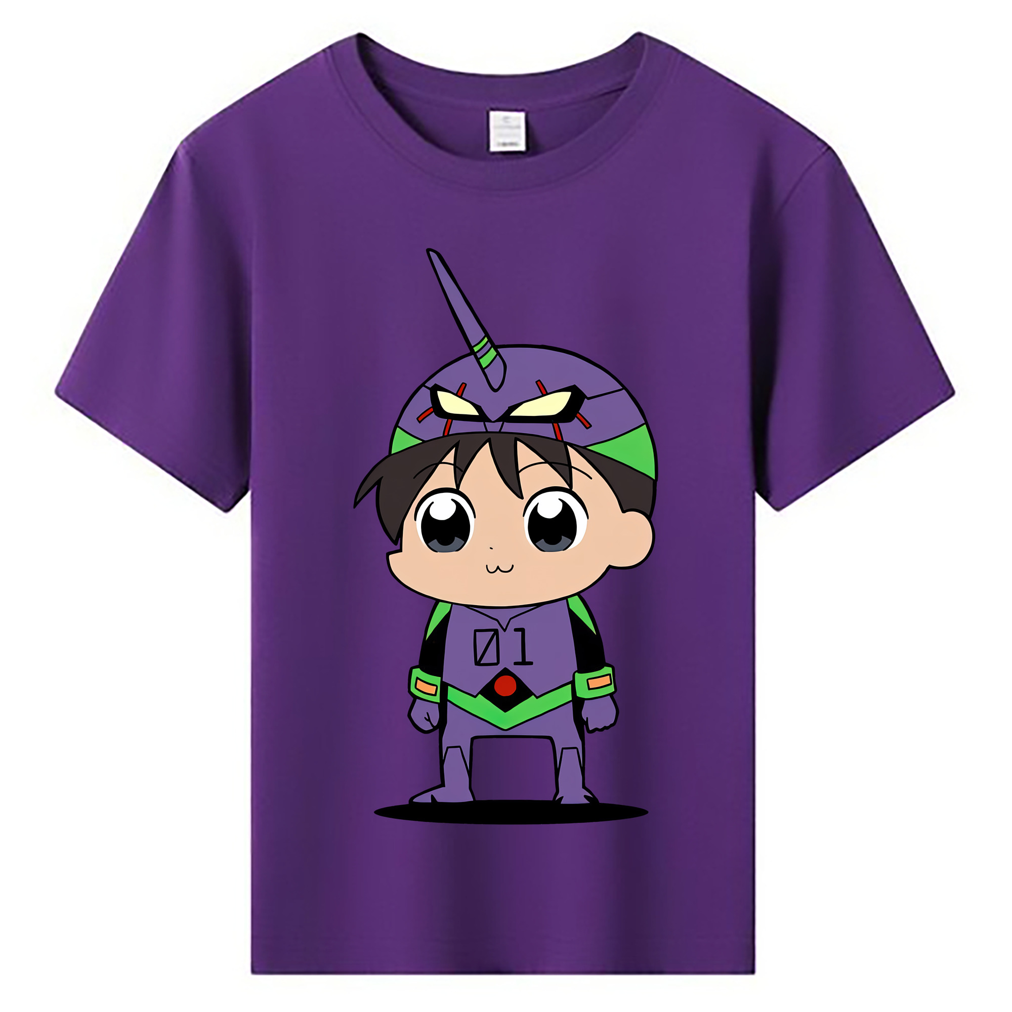 （画像用） EVA 新世紀エヴァンゲリオン 綿100％キッズTシャツ（フロントプリント）