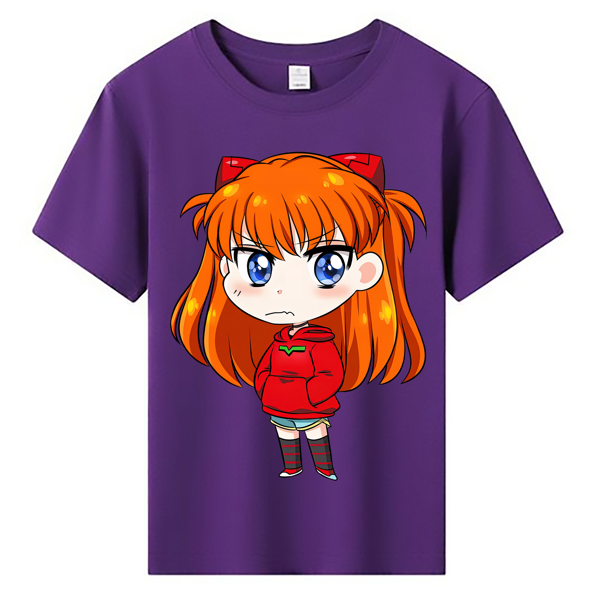 （画像用） EVA 新世紀エヴァンゲリオン 綿100％キッズTシャツ（フロントプリント）