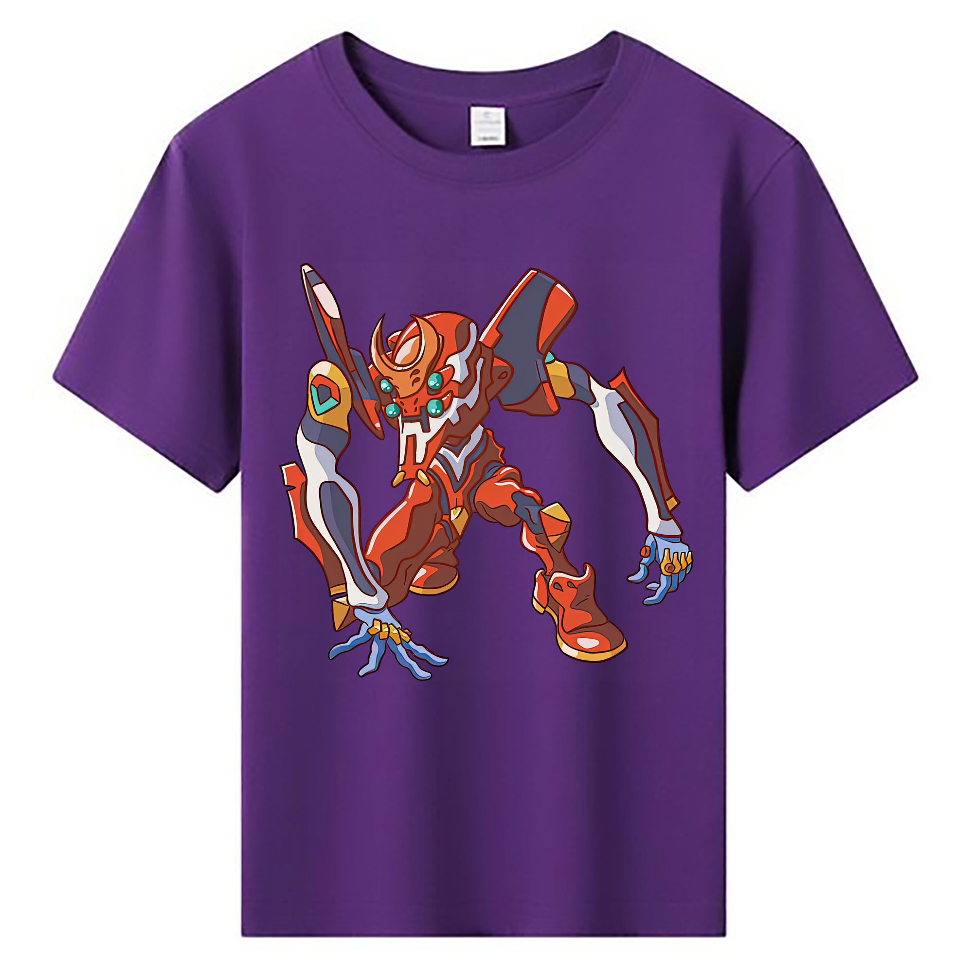 （画像用） EVA 新世紀エヴァンゲリオン 綿100％キッズTシャツ（フロントプリント）