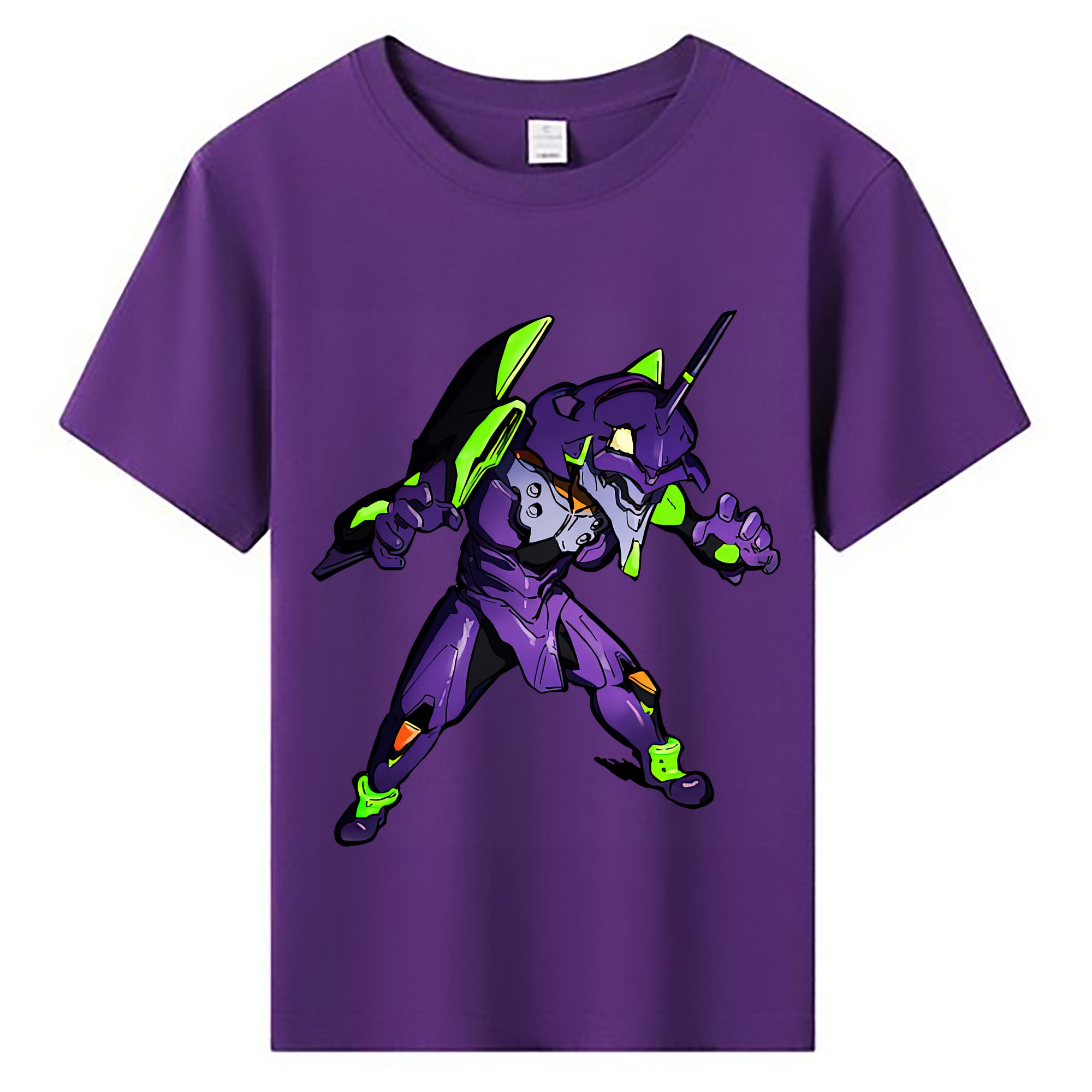 （画像用） EVA 新世紀エヴァンゲリオン 綿100％キッズTシャツ（フロントプリント）
