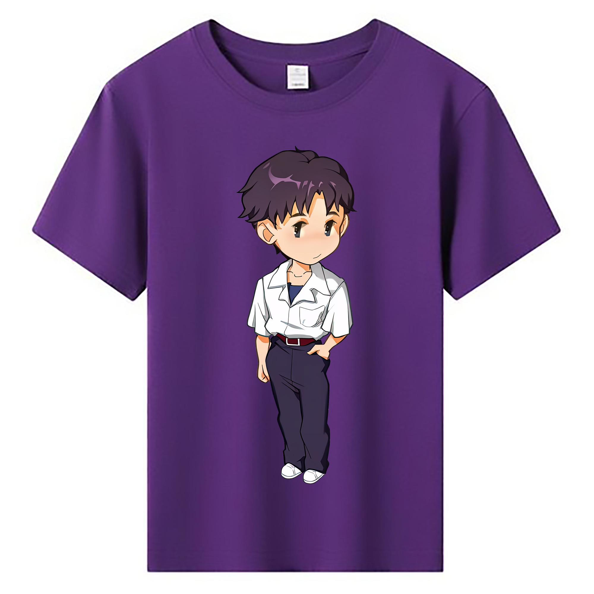 （画像用） EVA 新世紀エヴァンゲリオン 綿100％キッズTシャツ（フロントプリント）