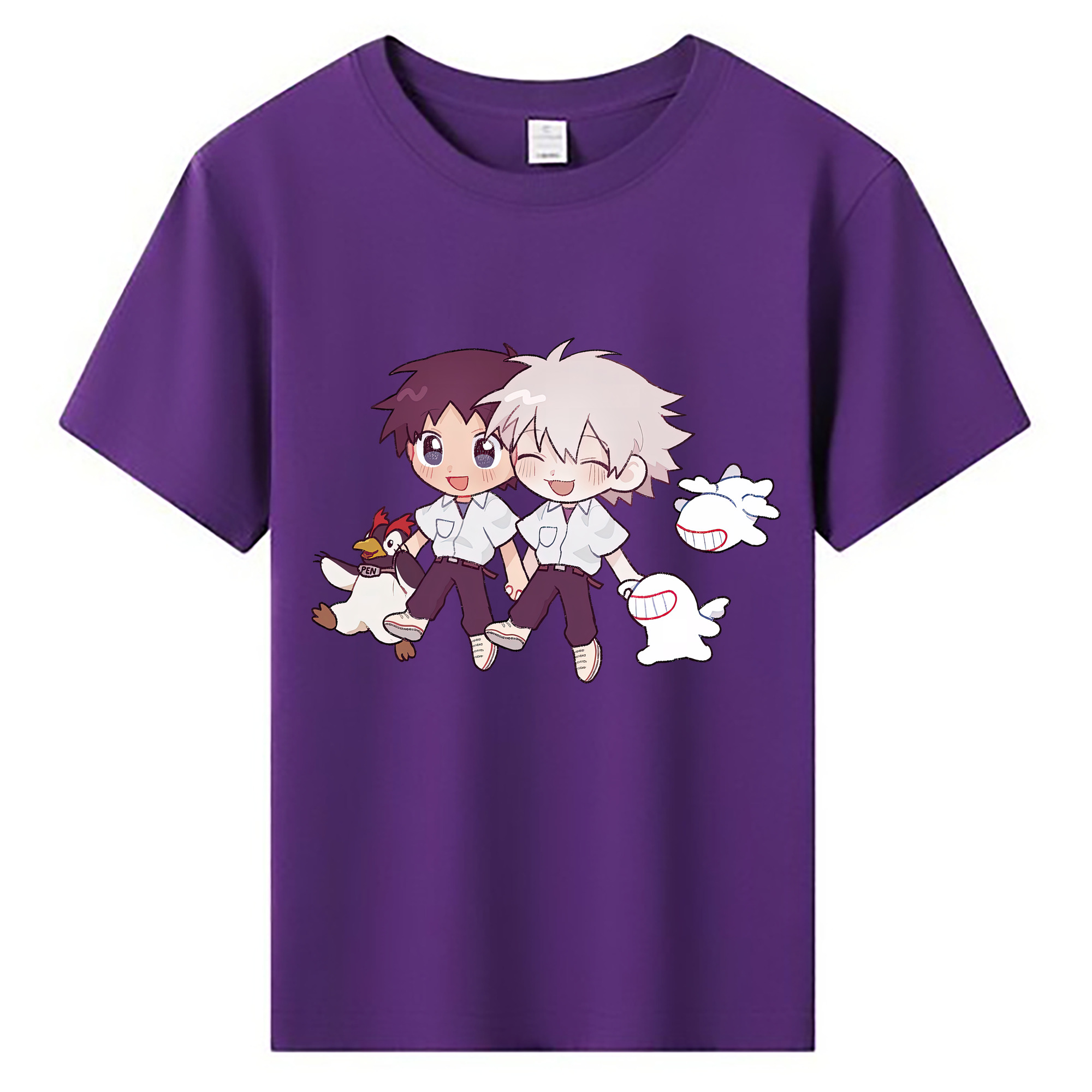 （画像用） EVA 新世紀エヴァンゲリオン 綿100％キッズTシャツ（フロントプリント）