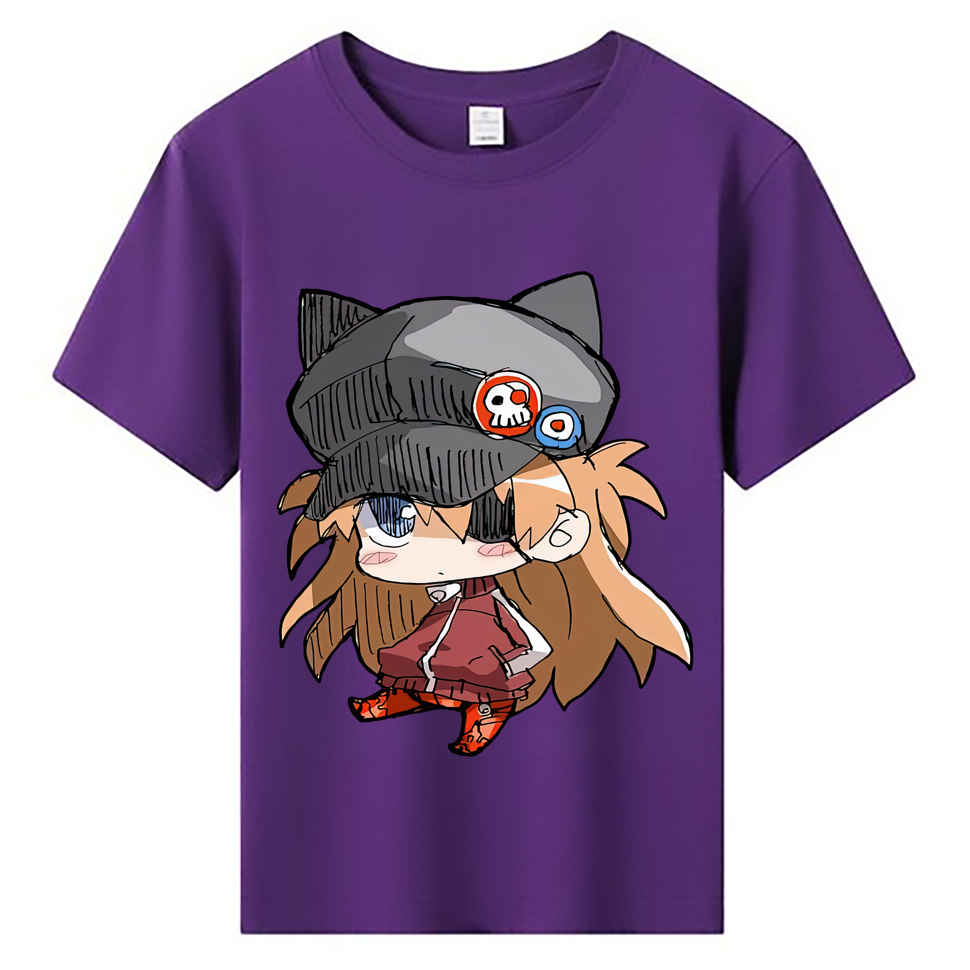 （画像用） EVA 新世紀エヴァンゲリオン 綿100％キッズTシャツ（フロントプリント）