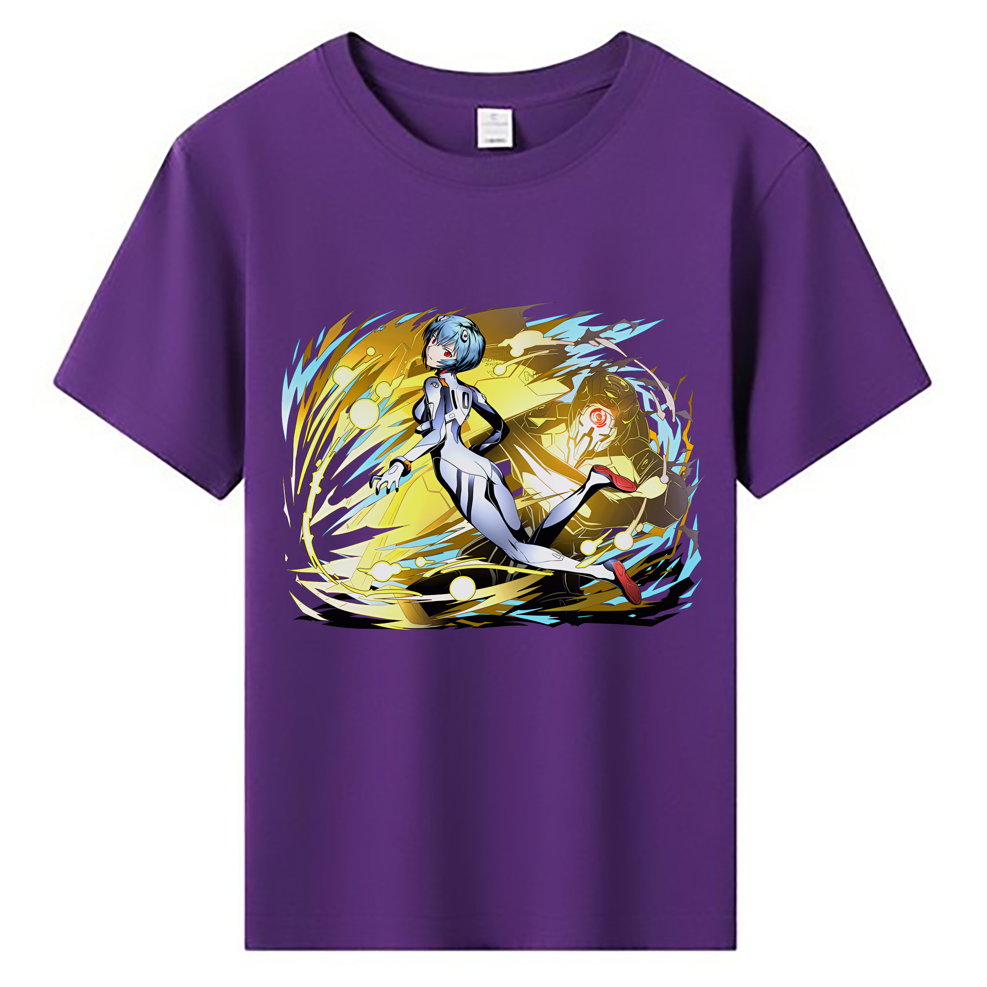 （画像用） EVA 新世紀エヴァンゲリオン 綿100％キッズTシャツ（フロントプリント）