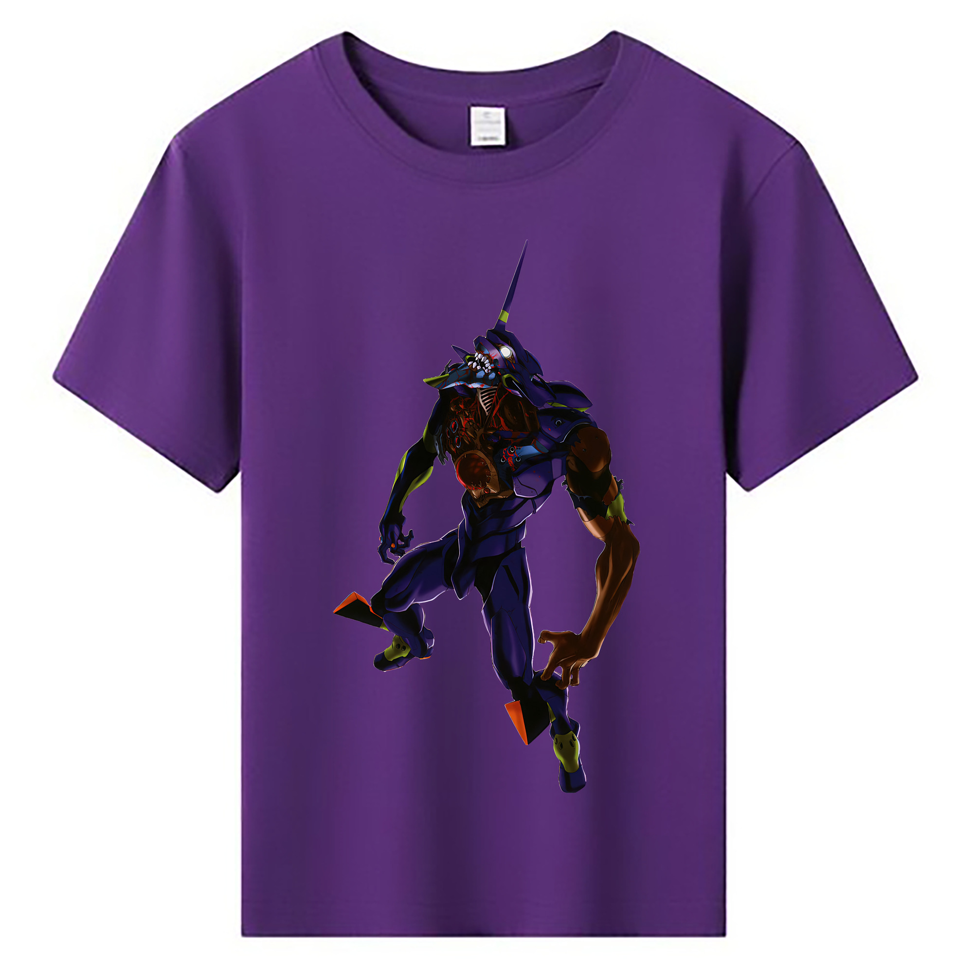 （画像用） EVA 新世紀エヴァンゲリオン 綿100％キッズTシャツ（フロントプリント）