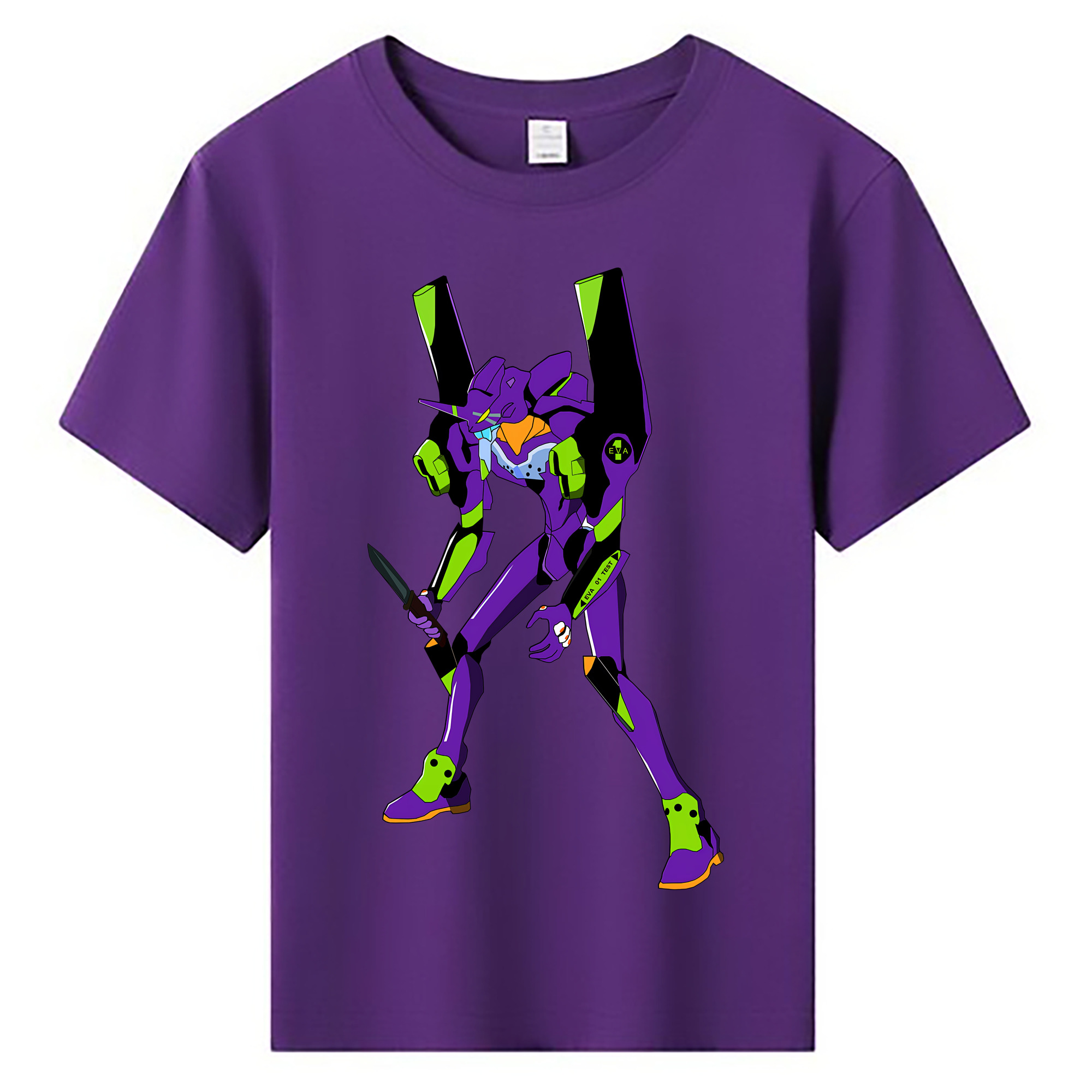 （画像用） EVA 新世紀エヴァンゲリオン 綿100％キッズTシャツ（フロントプリント）