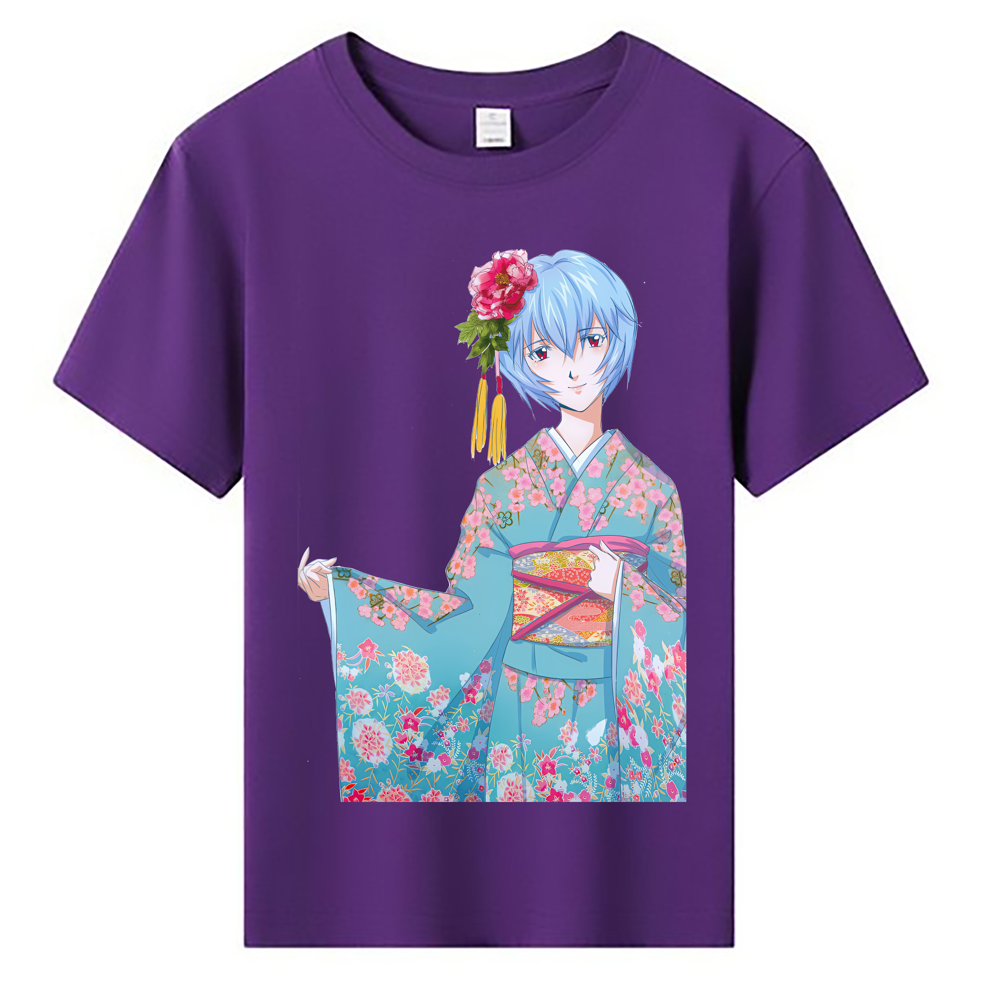 （画像用） EVA 新世紀エヴァンゲリオン 綿100％キッズTシャツ（フロントプリント）