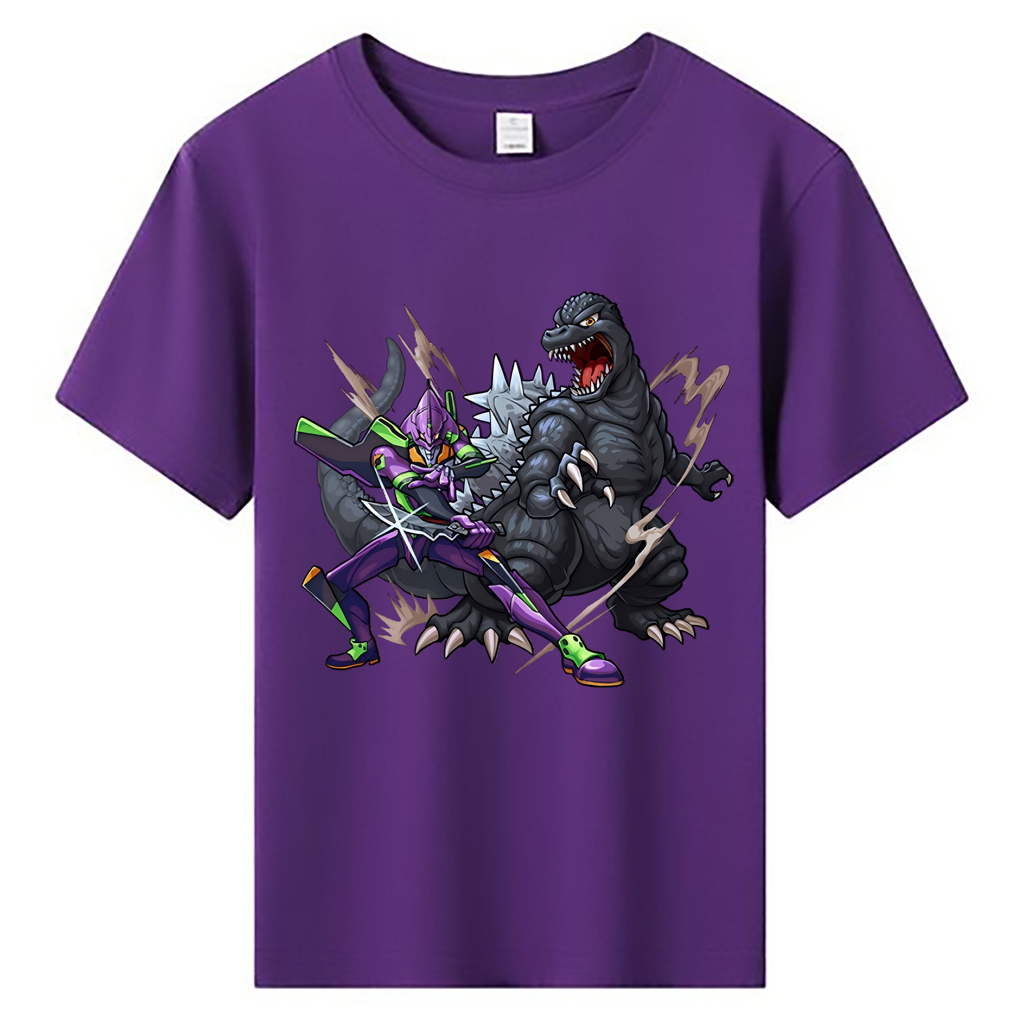 （画像用） EVA 新世紀エヴァンゲリオン 綿100％キッズTシャツ（フロントプリント）