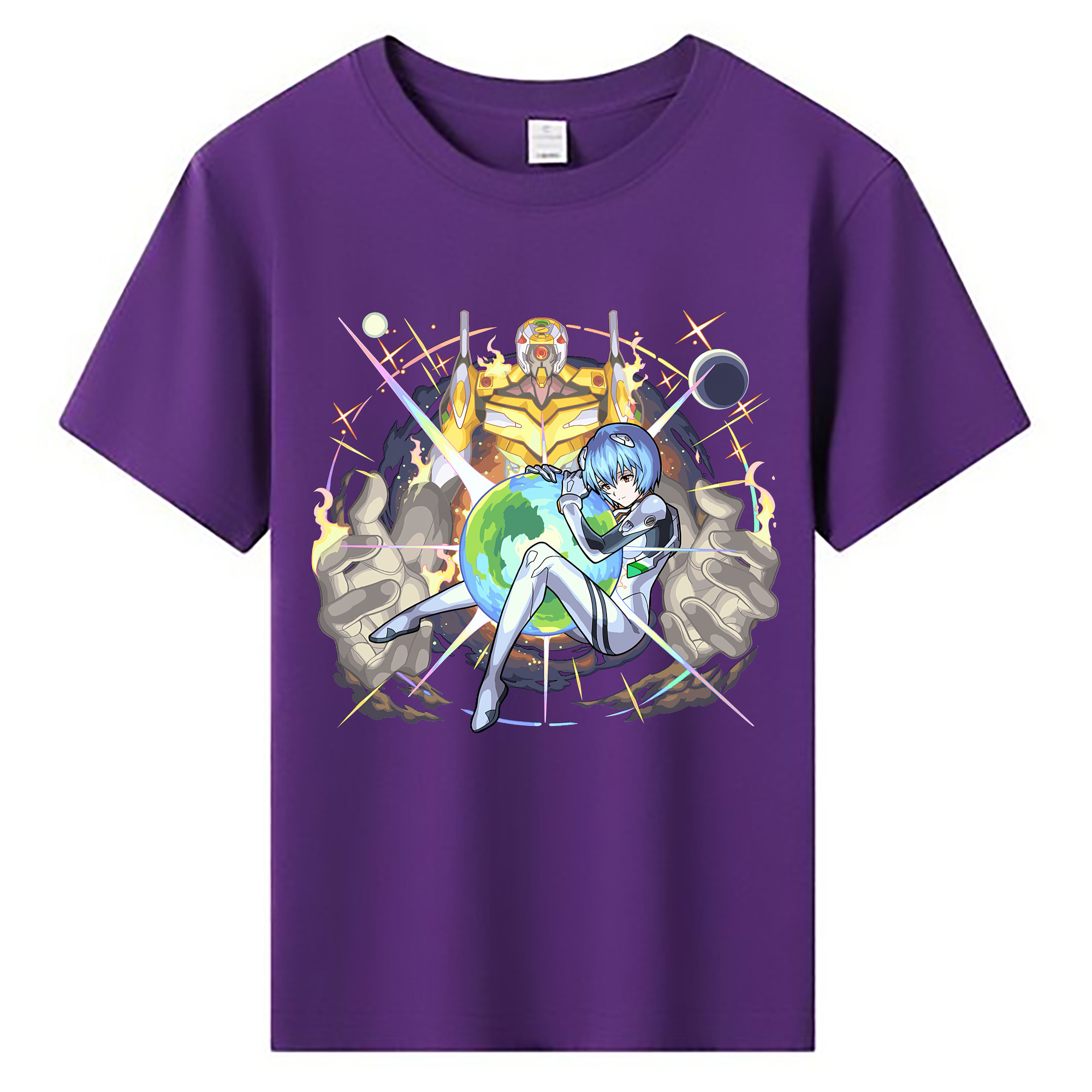 （画像用） EVA 新世紀エヴァンゲリオン 綿100％キッズTシャツ（フロントプリント）