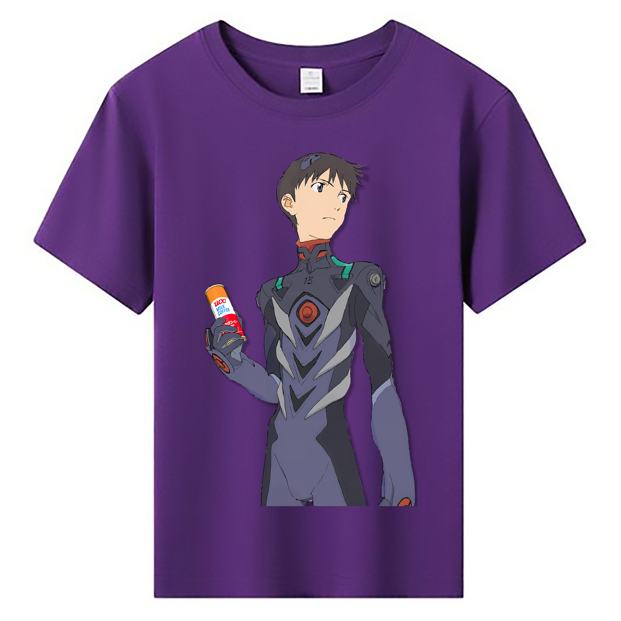 （画像用） EVA 新世紀エヴァンゲリオン 綿100％キッズTシャツ（フロントプリント）