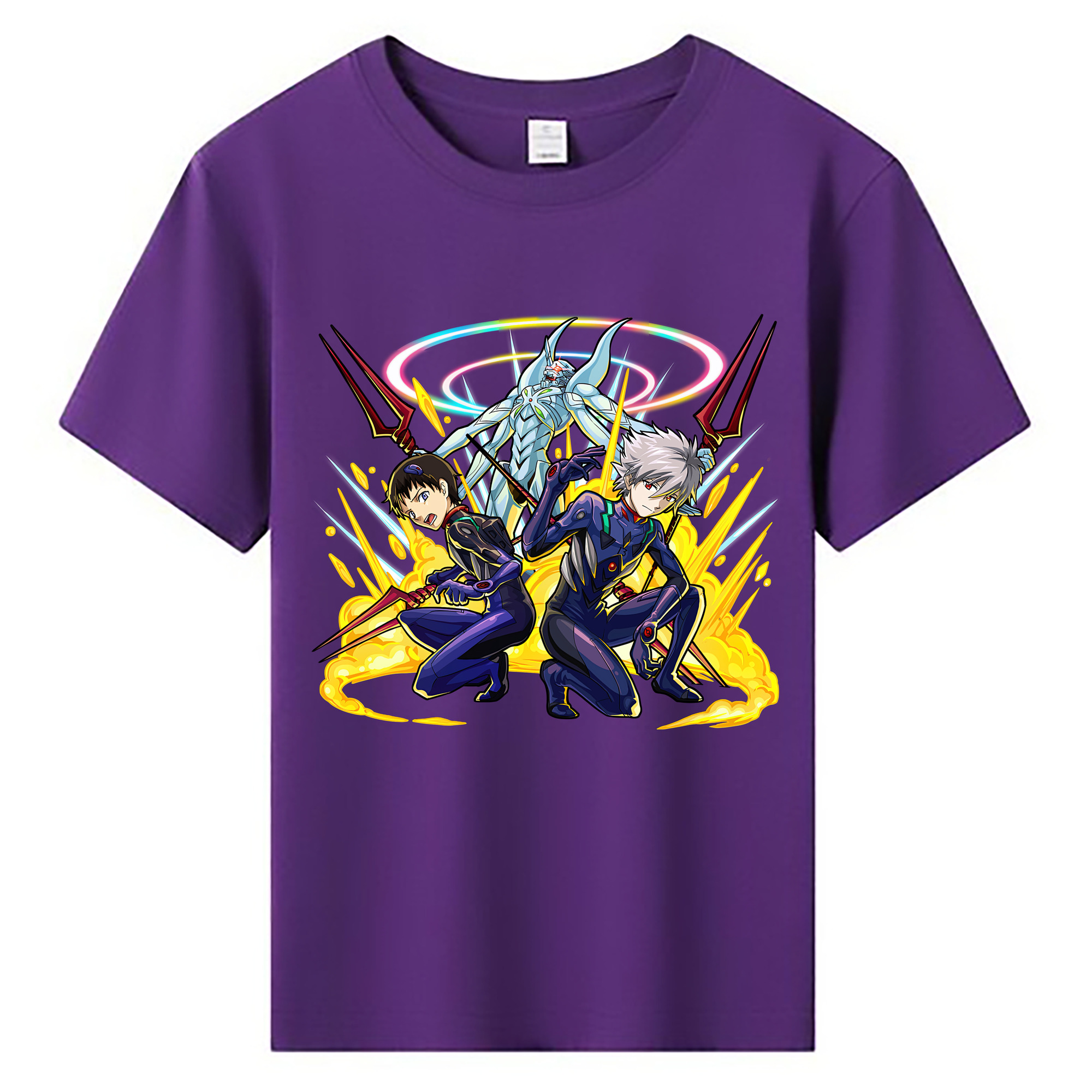 （画像用） EVA 新世紀エヴァンゲリオン 綿100％キッズTシャツ（フロントプリント）