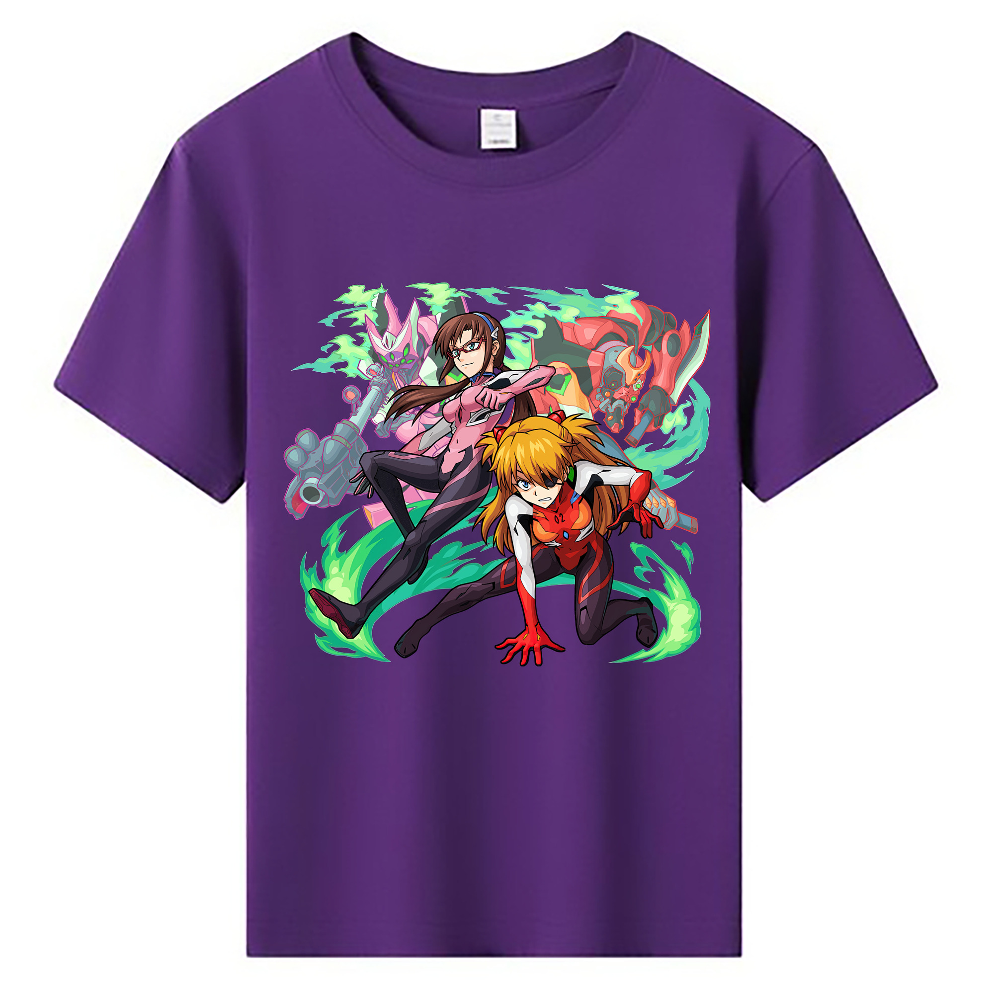 （画像用） EVA 新世紀エヴァンゲリオン 綿100％キッズTシャツ（フロントプリント）