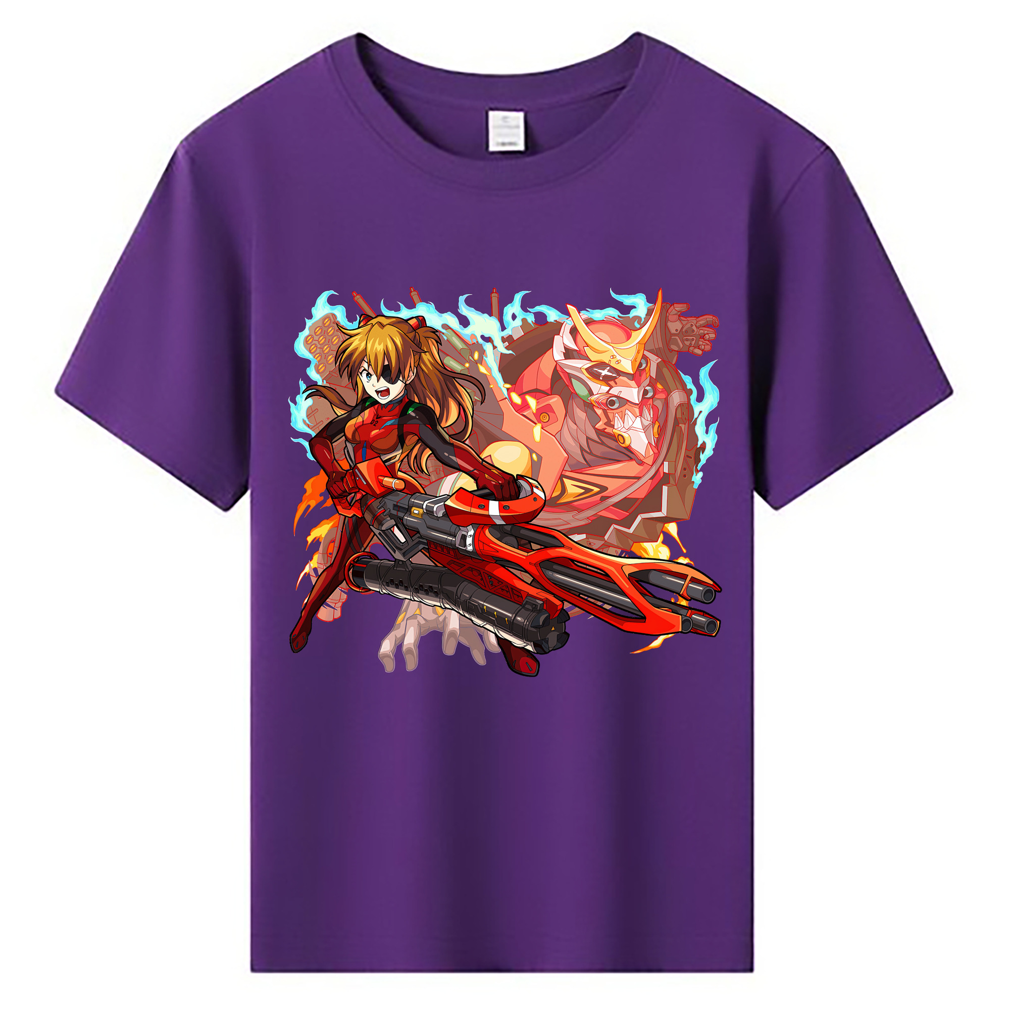 （画像用） EVA 新世紀エヴァンゲリオン 綿100％キッズTシャツ（フロントプリント）