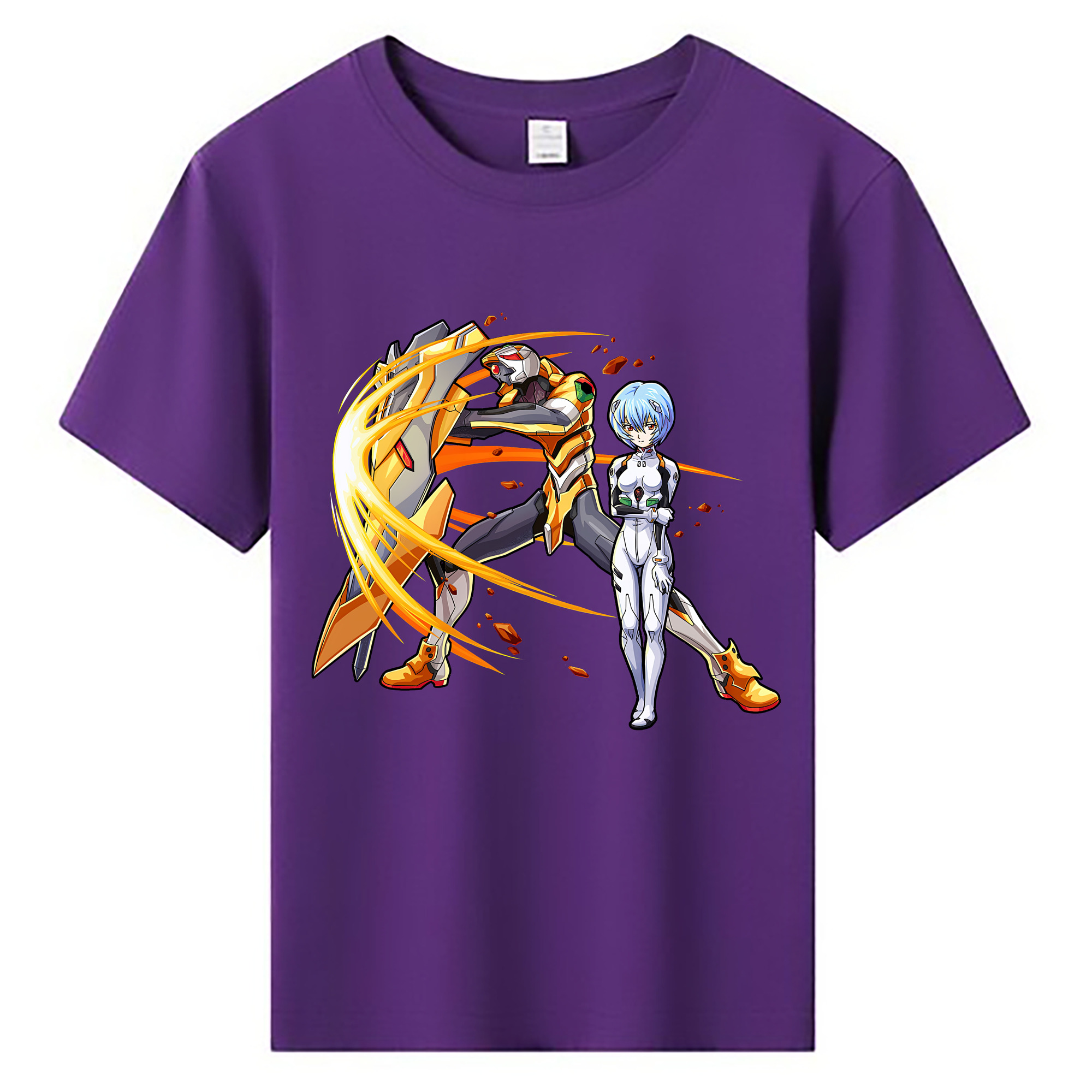 （画像用） EVA 新世紀エヴァンゲリオン 綿100％キッズTシャツ（フロントプリント）